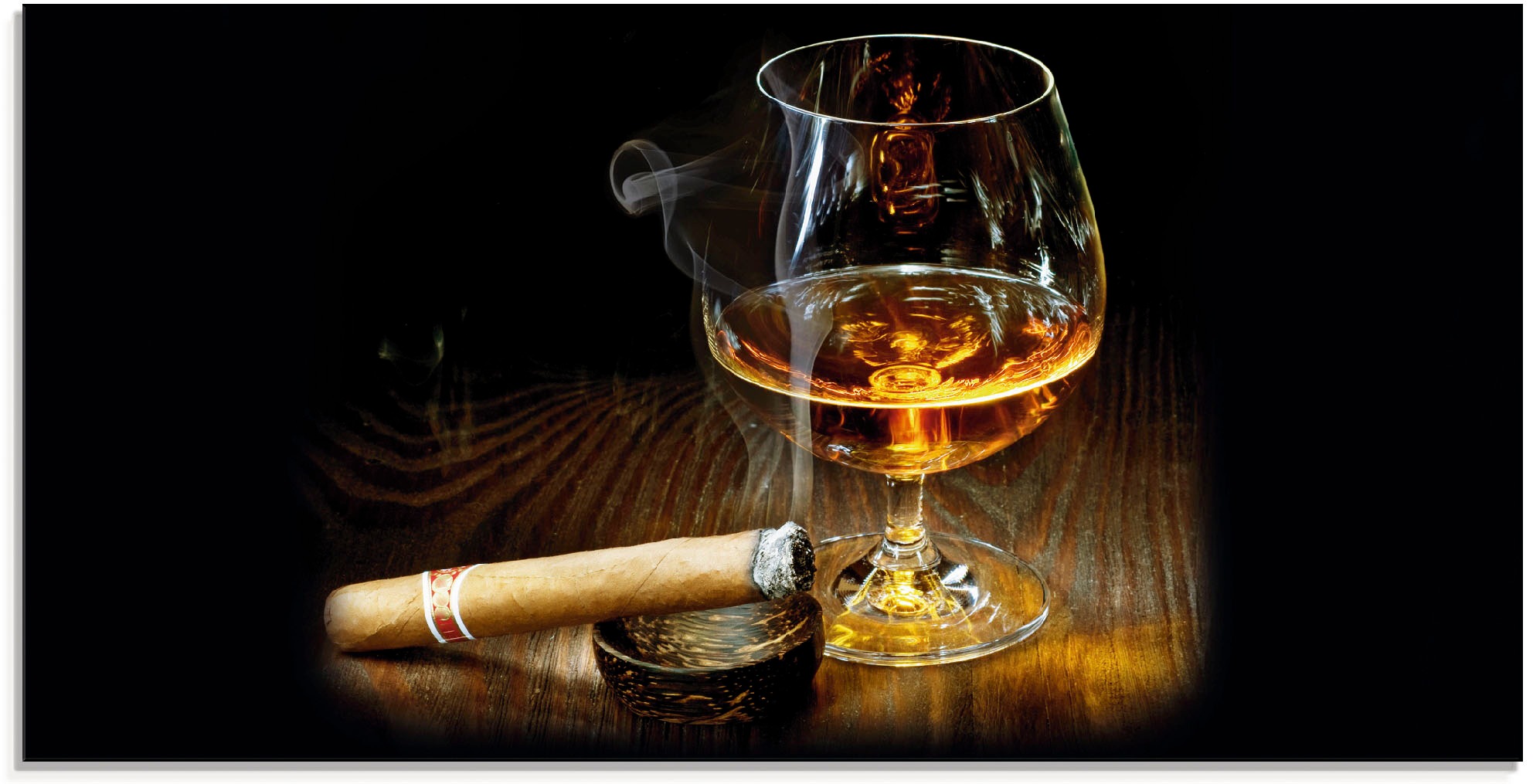 Image of Artland Glasbild »Zigarre und Cognac«, Zigarren, (1 St.) bei Ackermann Versand Schweiz