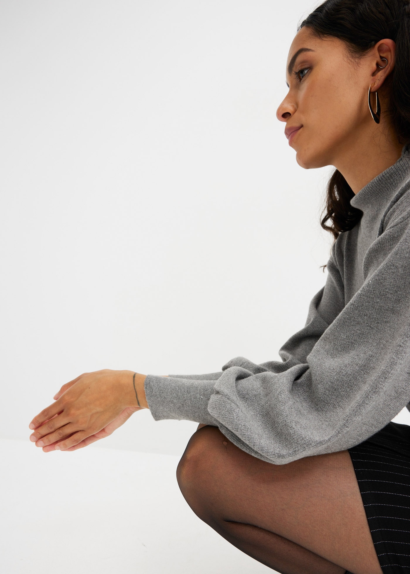 bonprix Strickpullover »Oversize-Pullover aus Viskose-Mix« aus Viskose-Mix, mit Stehkragen, für vielseitige Anlässe