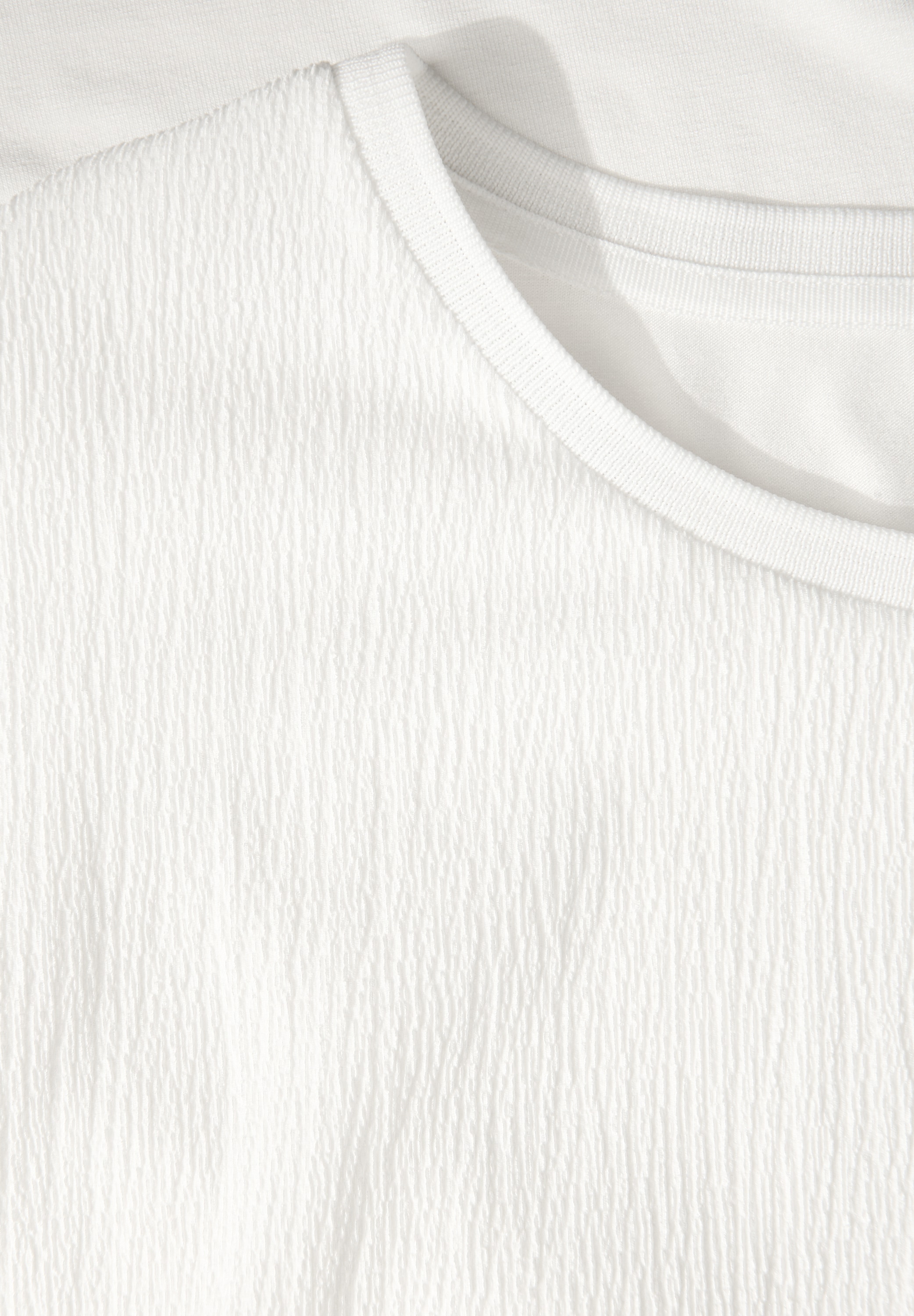 STREET ONE T-Shirt, im Struktur-Mix