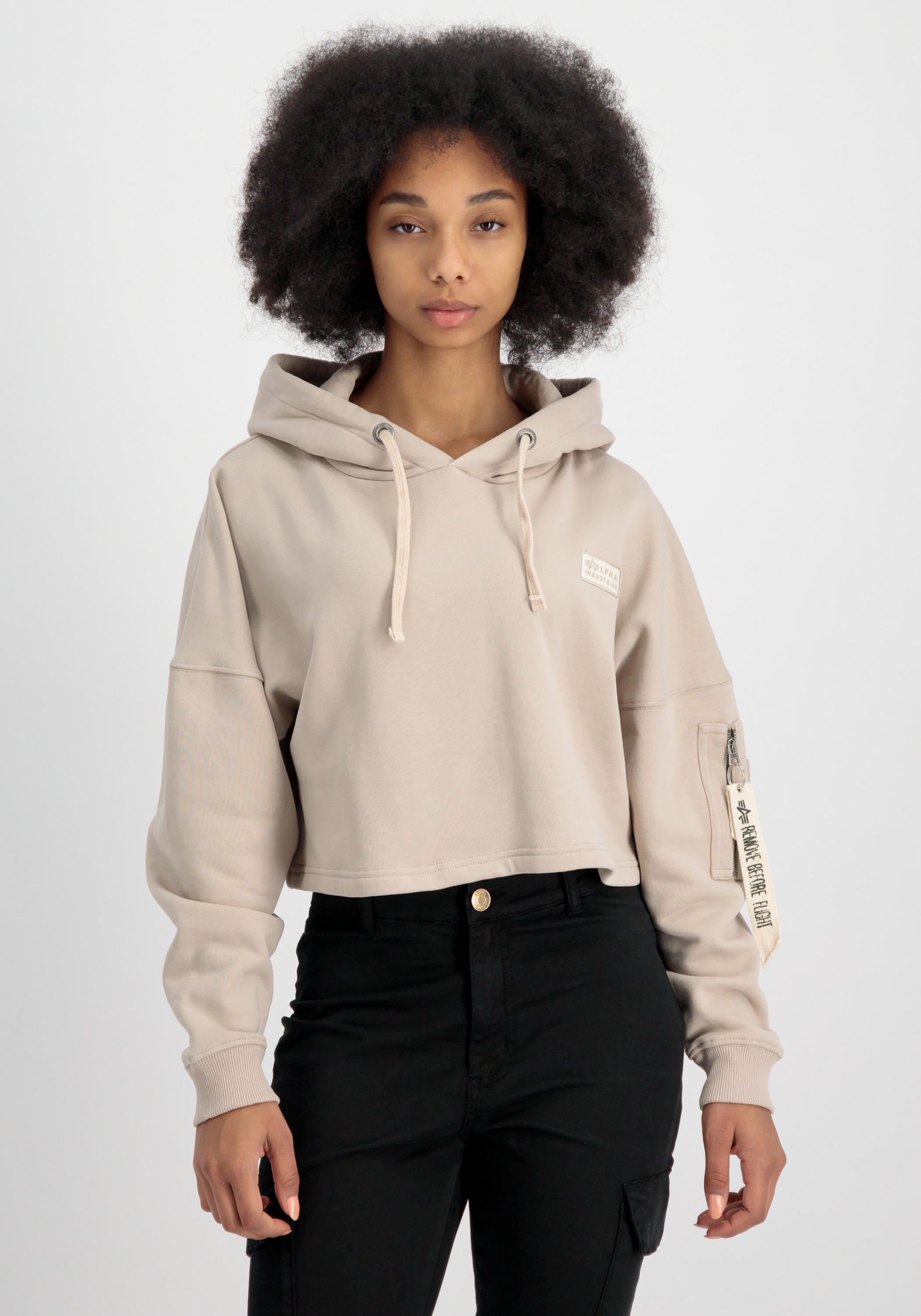 Hoodie »Alpha Industries Women - Hoodies Organics Cropped OS Hoodie Wmn«