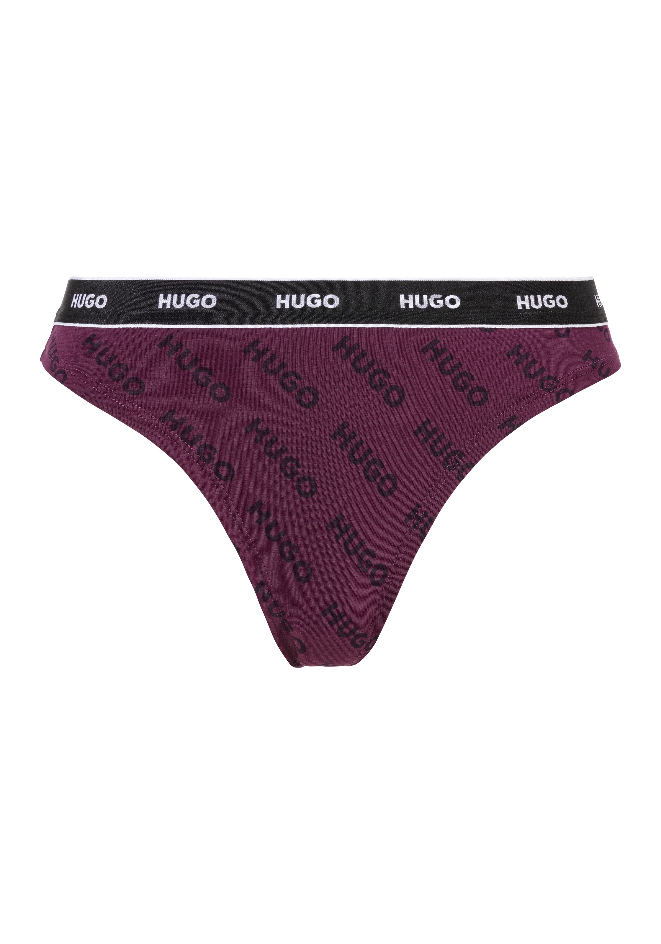 HUGO Underwear String »TRIPLET THONG DESIGN«, (Set, 3 St., 3), mit Logobund