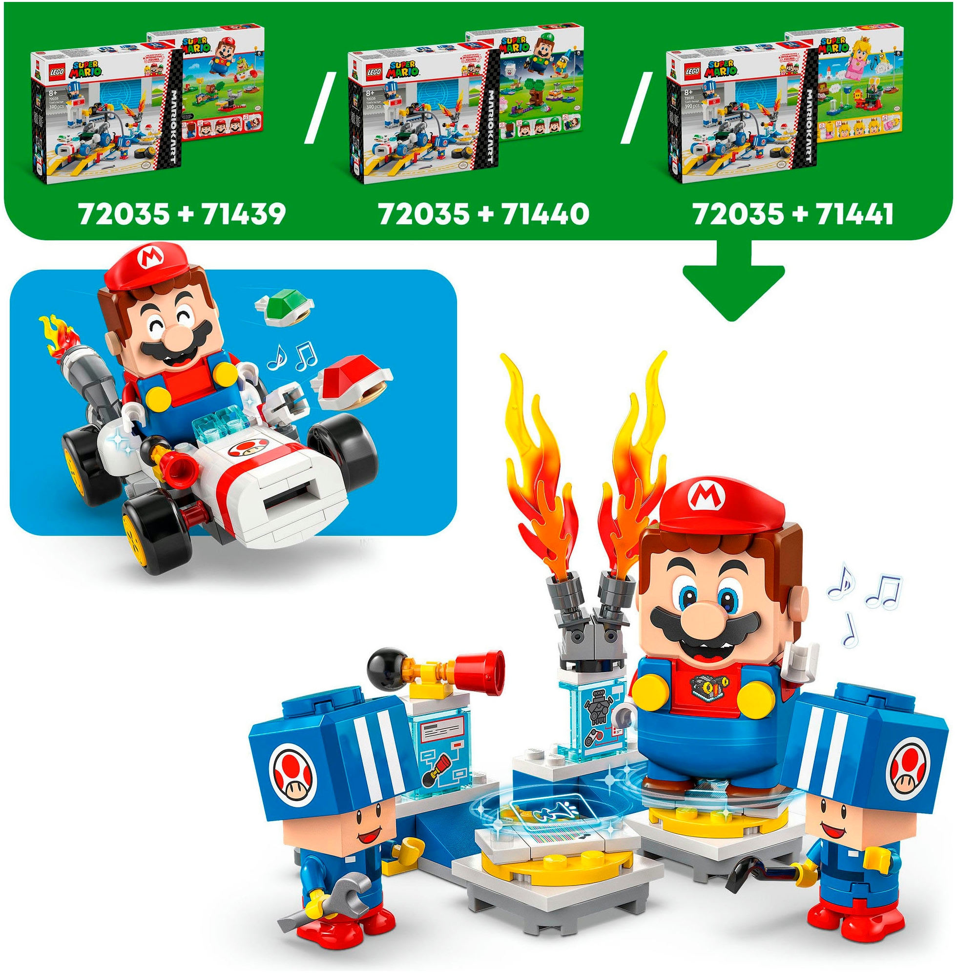LEGO® Pions de construction »Mario Kart™ – Toads Werkstatt (72035), LEGO Super Mario« Made in Europe