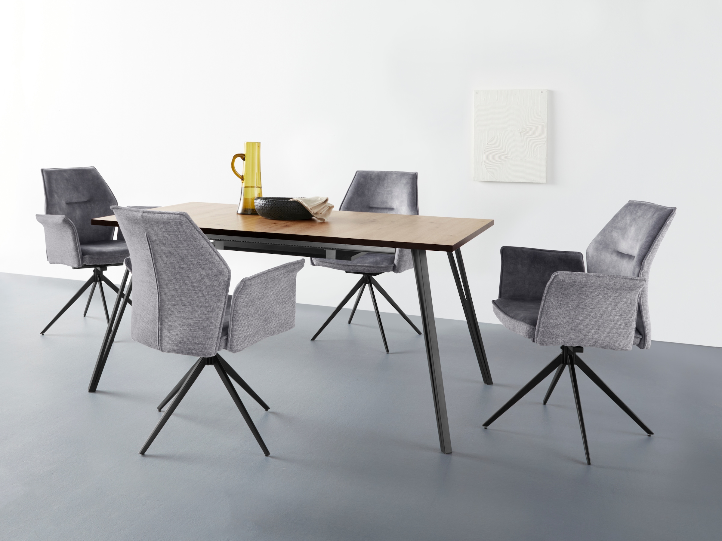 HELA Fauteuil de salle à manger »SUSANNE« Set,  Esszimmerstuhl, Drehstuhl, 1 oder 4 Stück