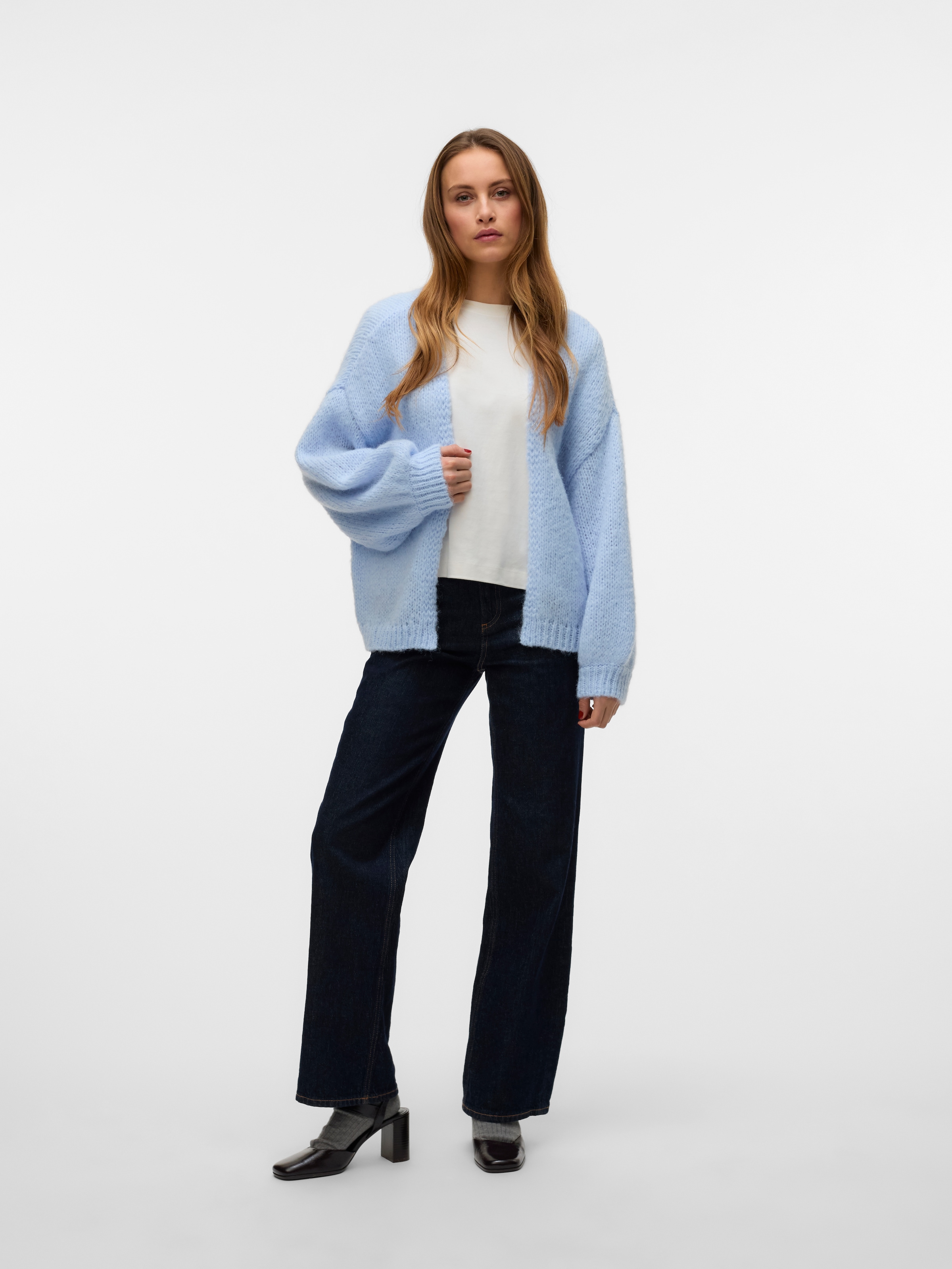 Vero Moda 1100000002199 »VMMAYBE LS OPEN CARDIGAN GA REP« Kunstfaser, oversize
