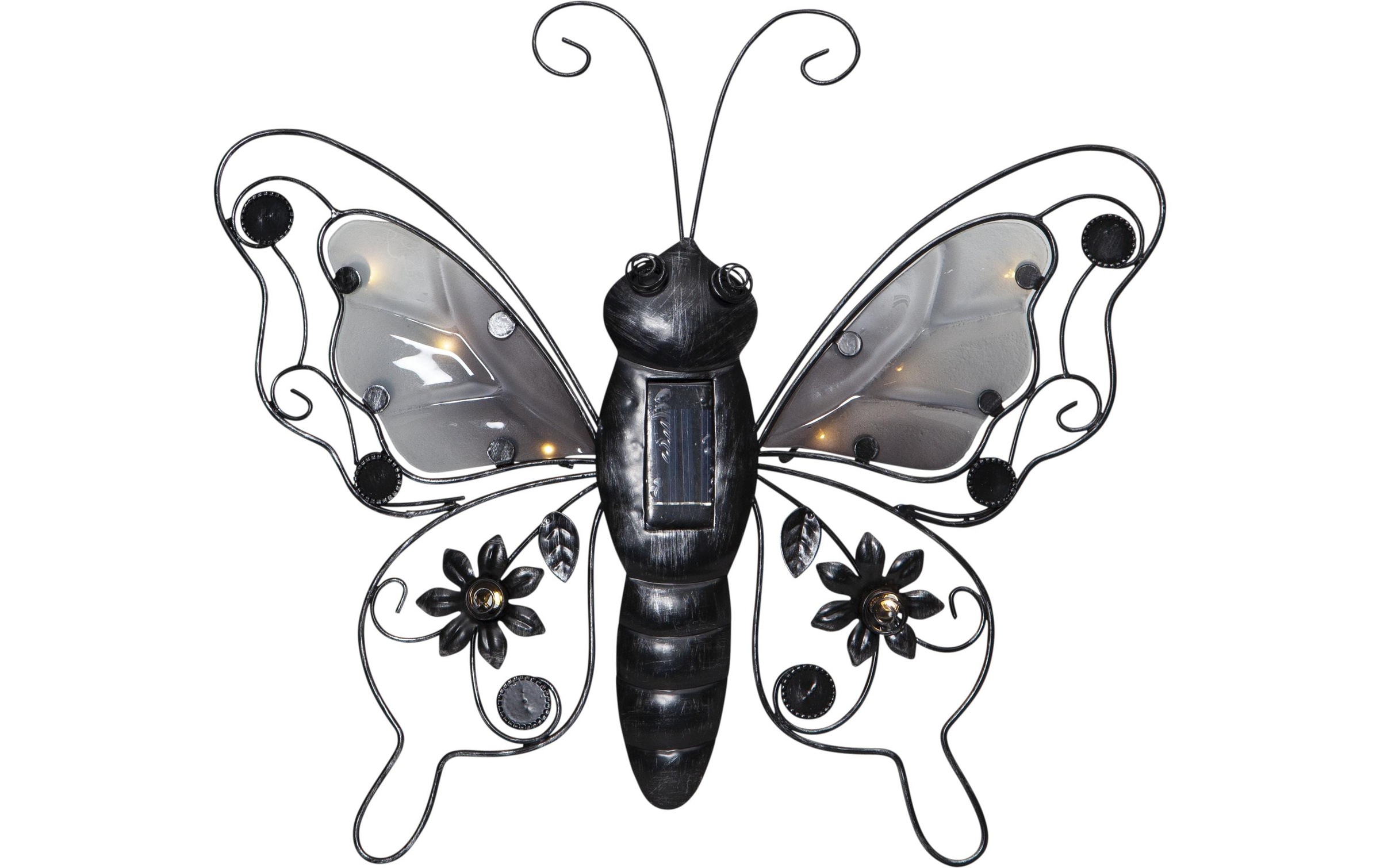 Image of Parforce Traditional Hunting Gartenleuchte "Solar Decoration Butterfly" Warmweiss