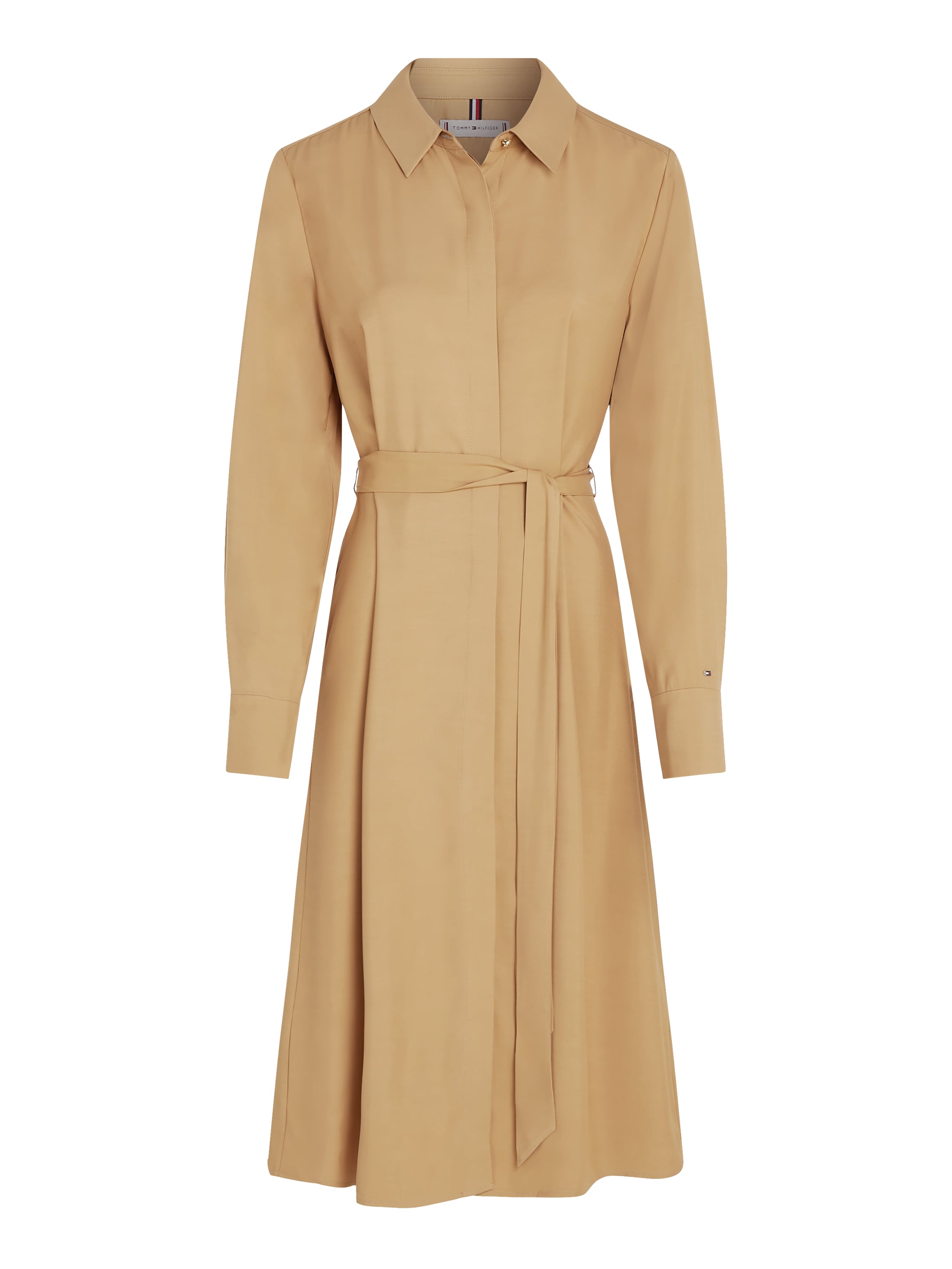 Tommy Hilfiger Hemdblusenkleid »FLUID VISCOSE SHIRT DRESS«, fliessende Viskose Qualität