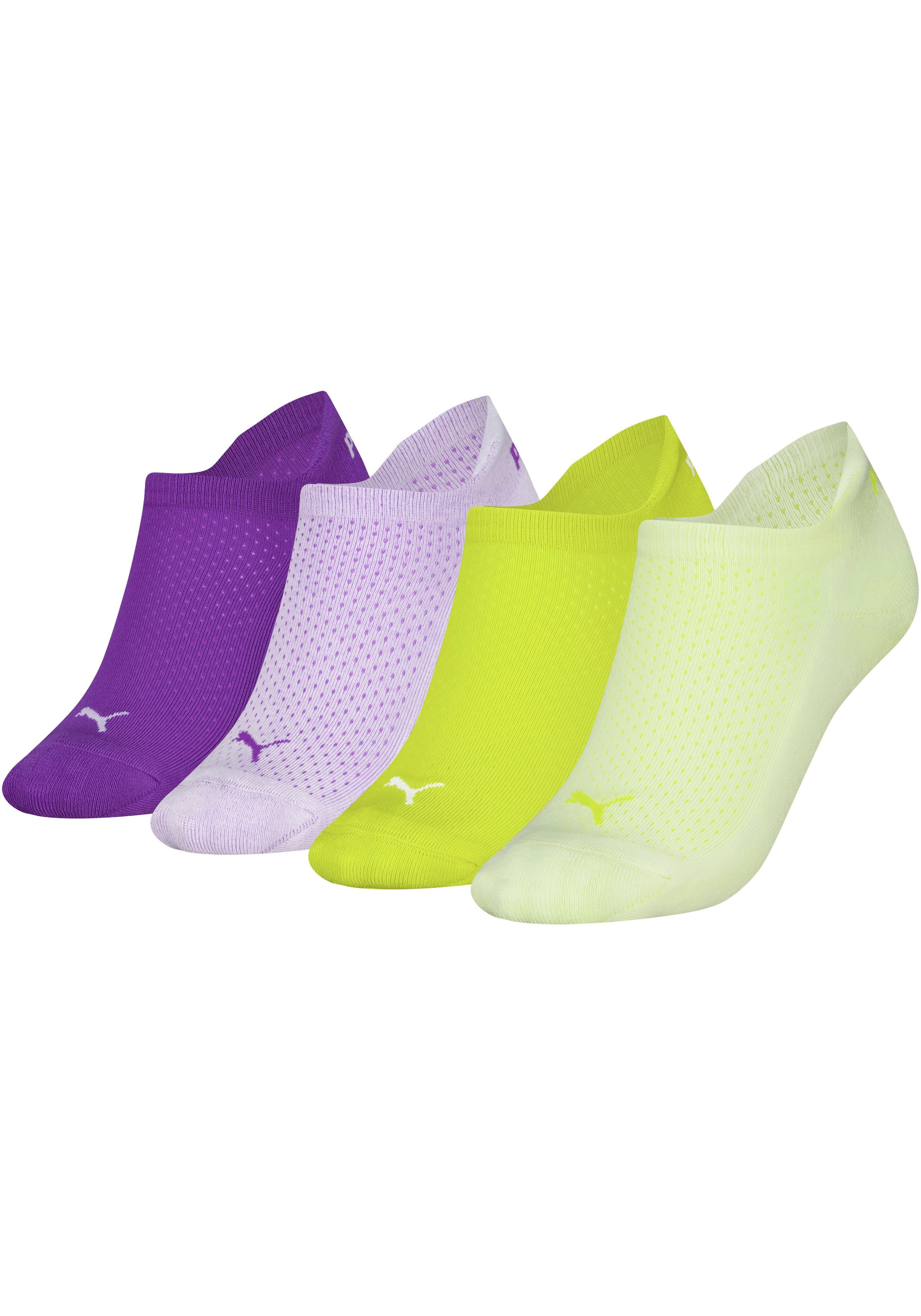 PUMA Sneakersocken, (4 Paar), in stylischen Sommerfarben
