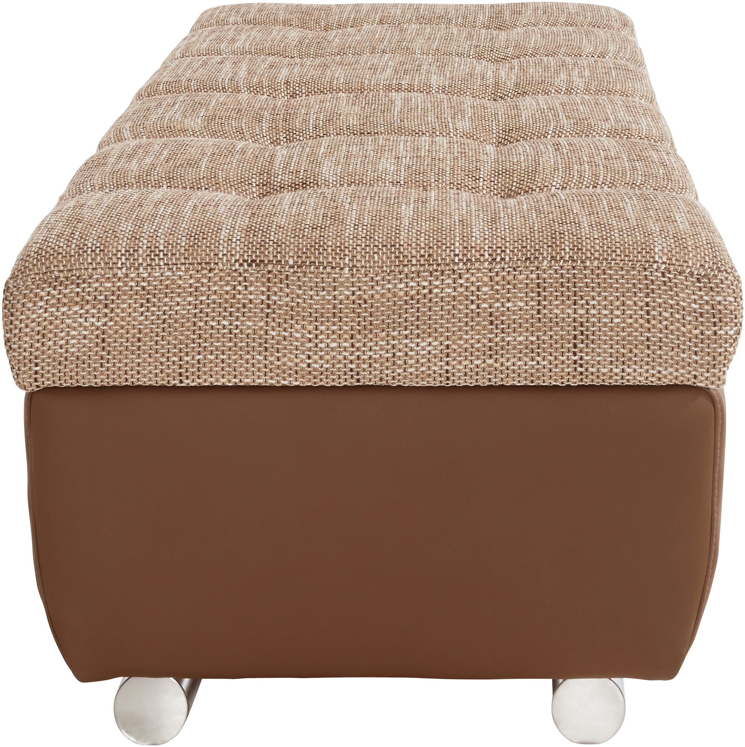 DOMO collection Hocker »Treviso XXL: B/T/H:  161/60/41 cm« mit Stauraum, auch in Cord, passend zur Serie, moderne Steppung