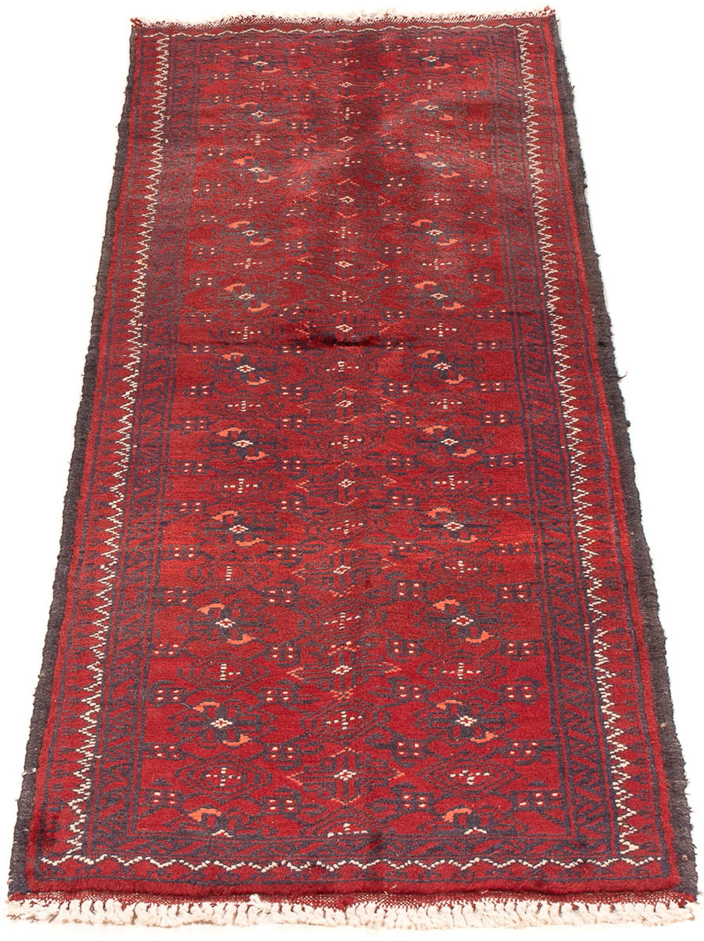 Image of morgenland Orientteppich »Afghan - 140 x 44 cm - rot«, rechteckig, 7 mm Höhe, Wohnzimmer, Handgeknüpft, Einzelstück mit Zertifikat bei Ackermann Versand Schweiz