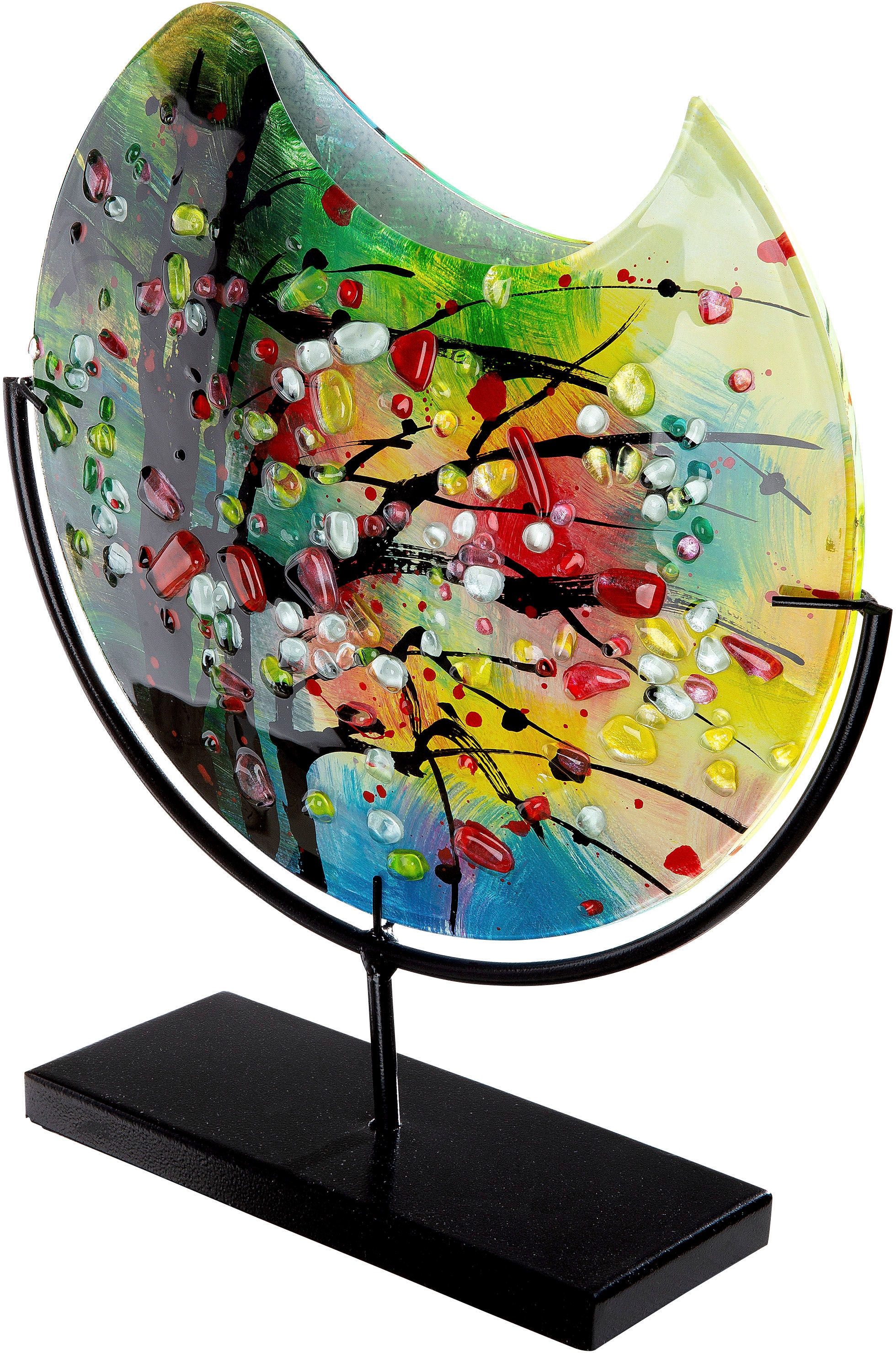 Casablanca by Gilde Tischvase »Nicosia«, (1 St.), dekorative Vase aus Glas, Blumenvase