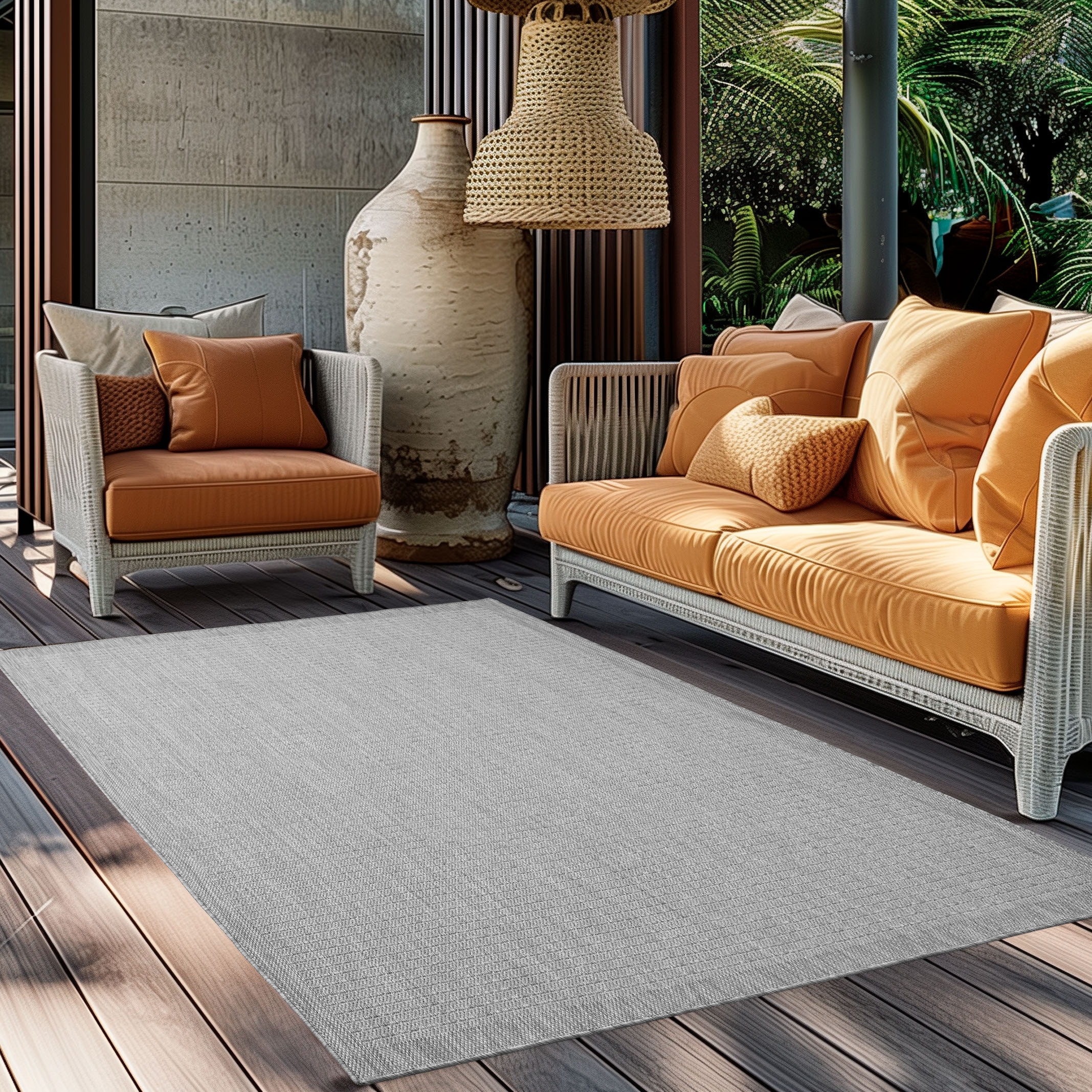 Ayyildiz Teppiche Outdoorteppich »GIZA 1410 , auch als Läufer und Rund« rechteckig 3 mm Höhe Läufer, In- und Outdoor, Wetterfest, Wasserabweisend, robust