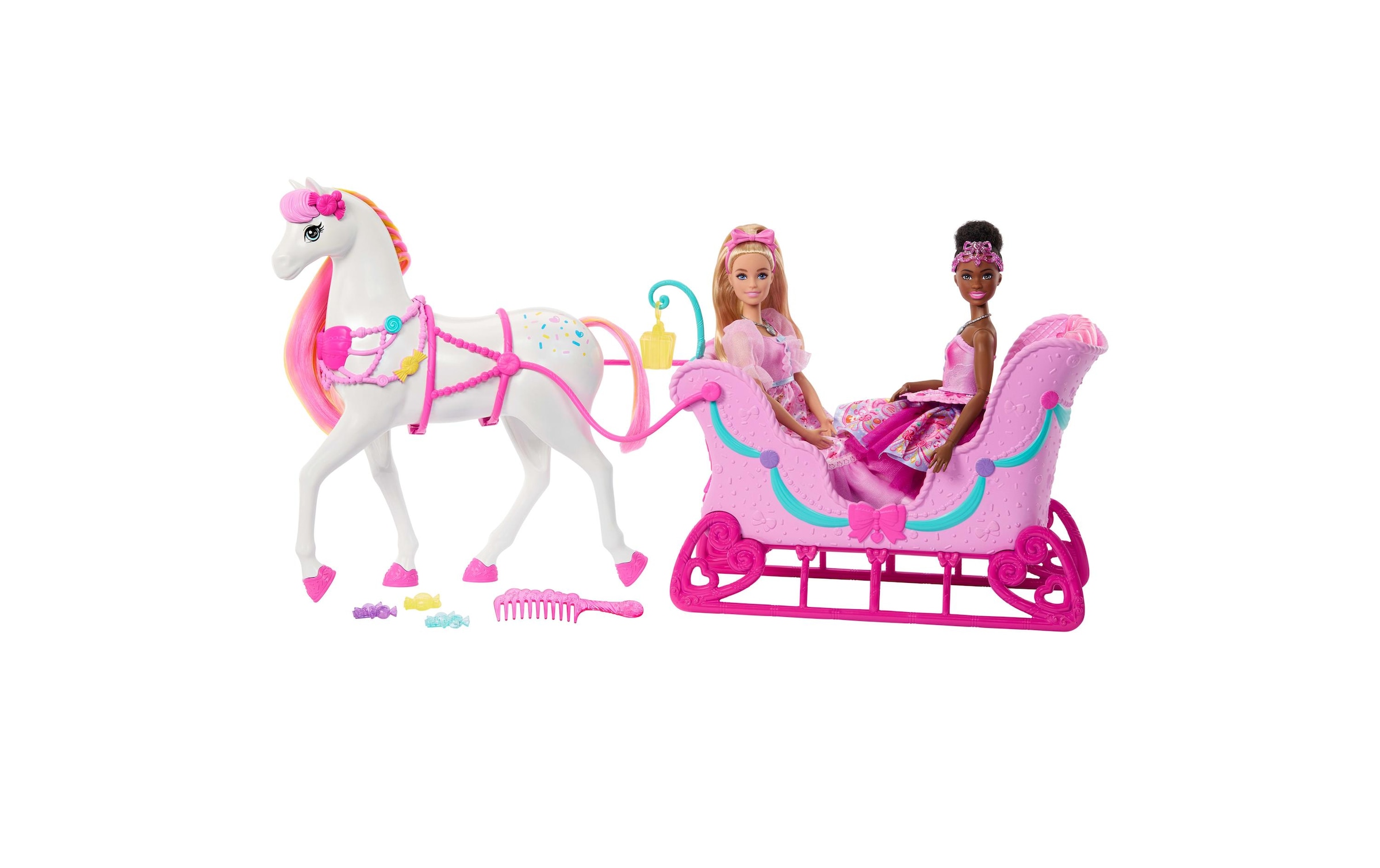 Barbie Spielwelt »Barbie in Der Nussknacker, Pferd und Schlitten« Pferd mit duftender Mähne