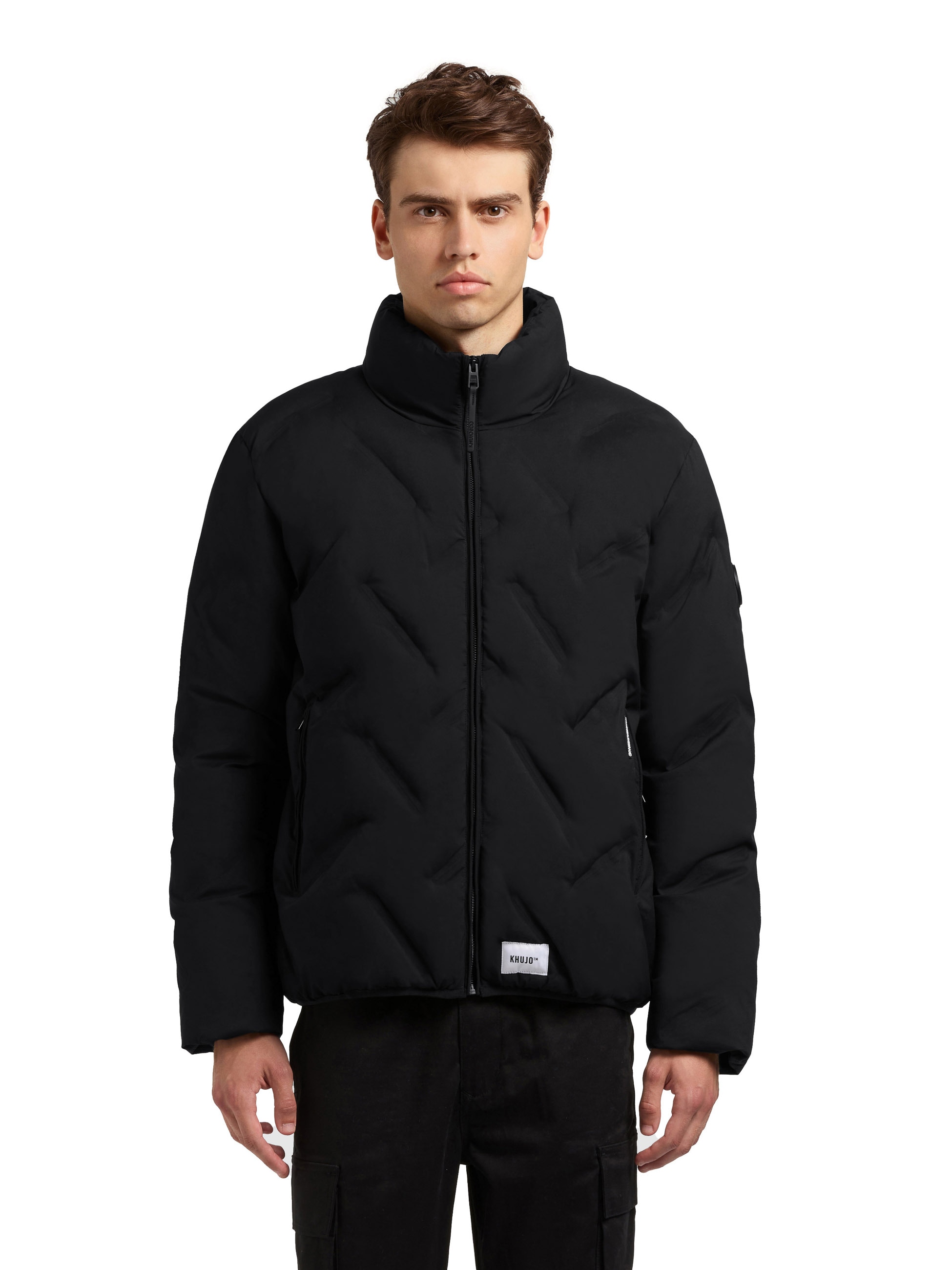 Image of khujo Steppjacke "CLOVER" ohne Kapuze mit hochwertiger Prägung