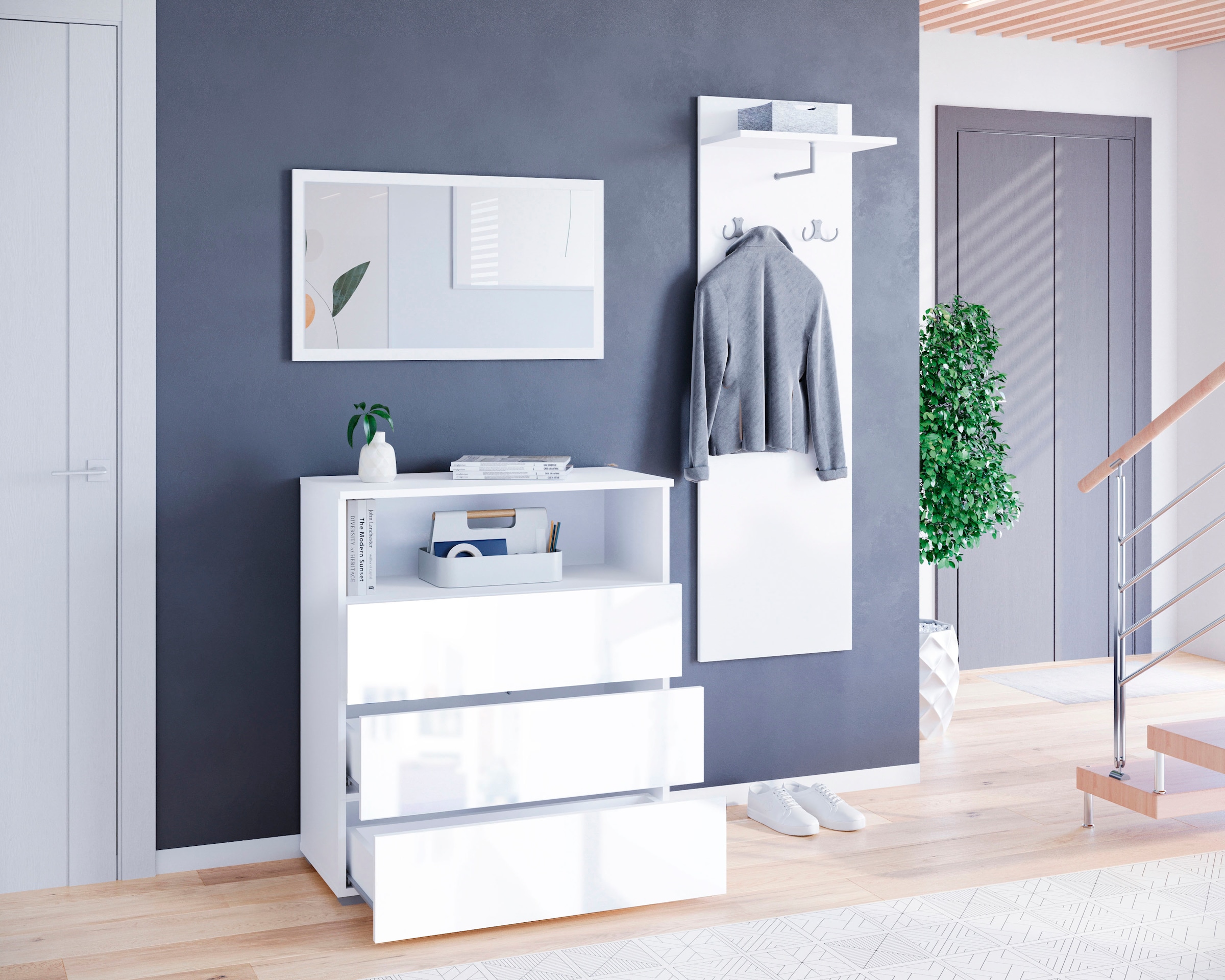 GOODproduct Garderoben-Set »PARIS/ TOKYO« Komplett-Set, 3 Stk. tlg.