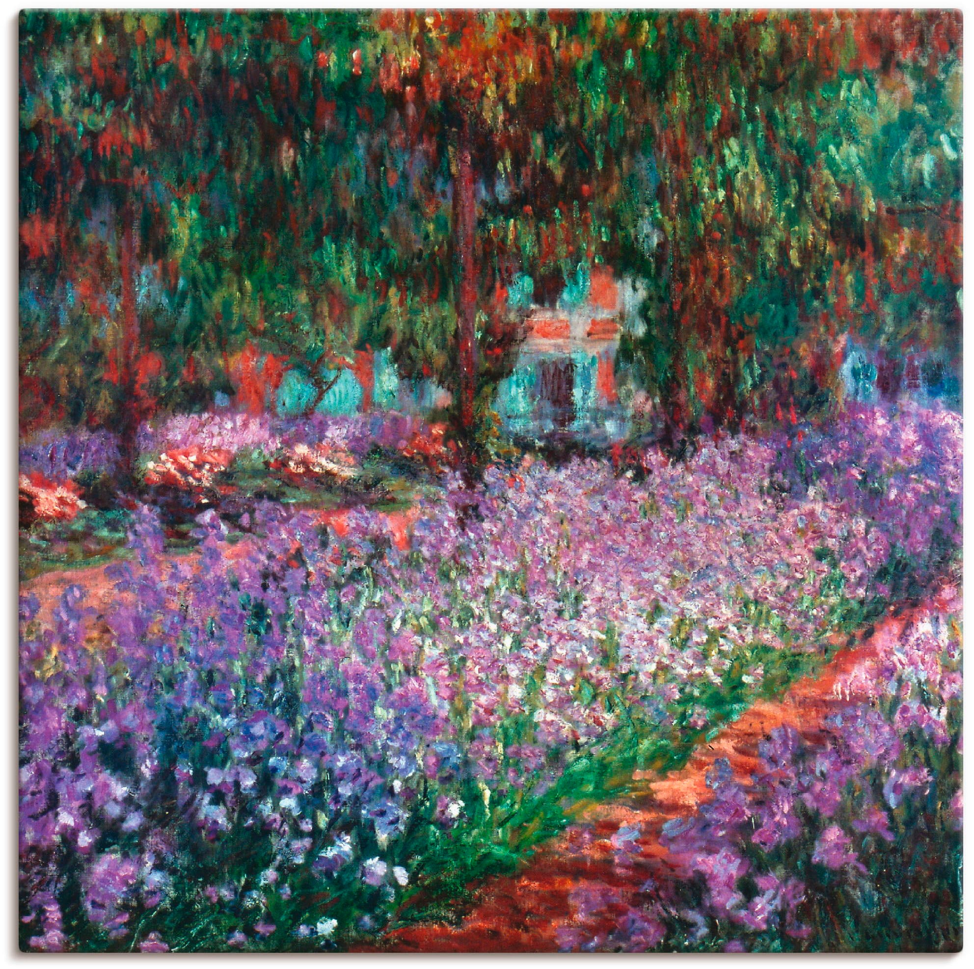 Image of Artland Wandbild "Der Garten des Künstlers bei Giverny" Garten 1 Stk. tlg. als Alubild, Leinwandbild in verschied. Grössen