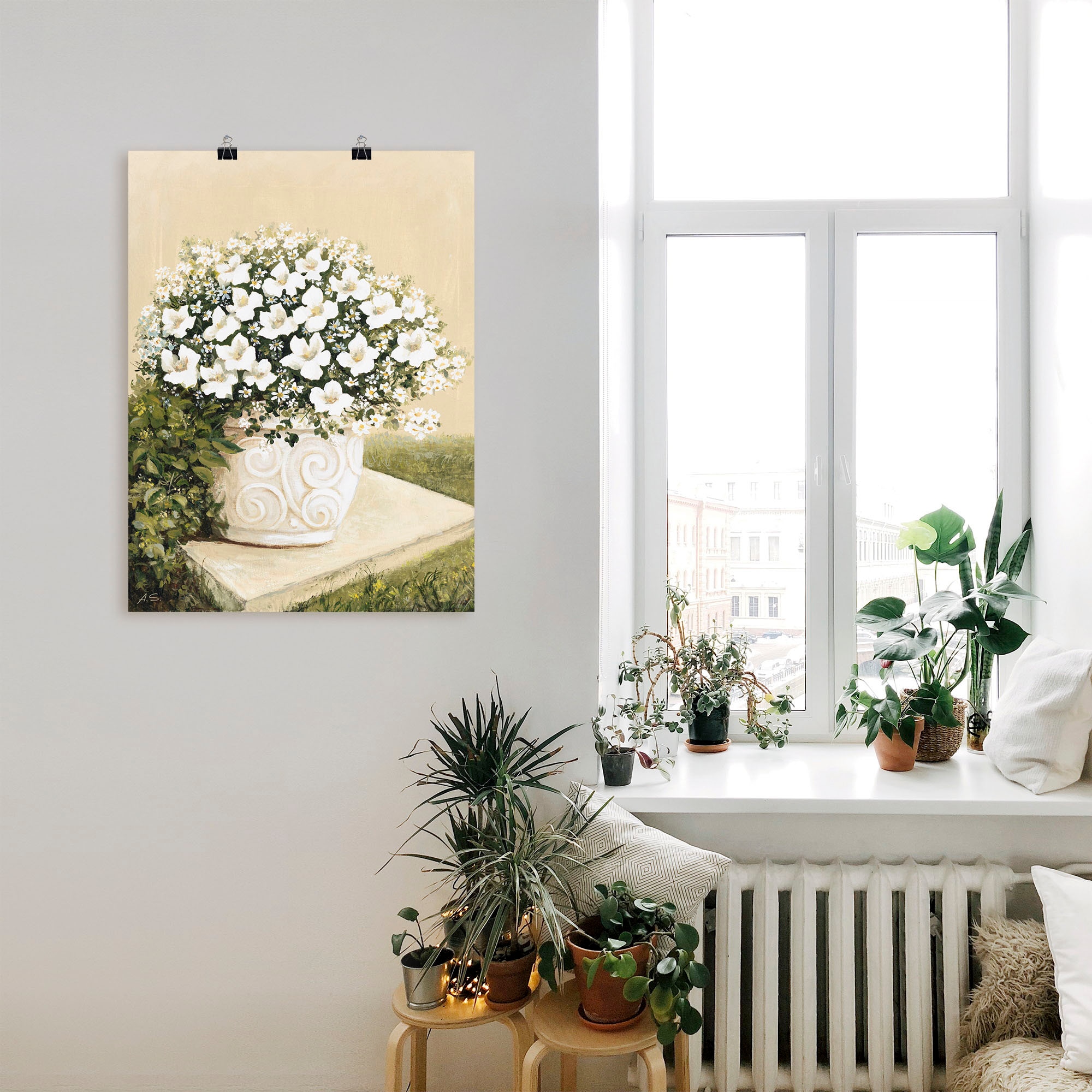 Artland Wandbild »Blumentopf I«, Blumen, (1 St.), als Alubild, Outdoorbild, Leinwandbild, Poster in verschied. Grössen