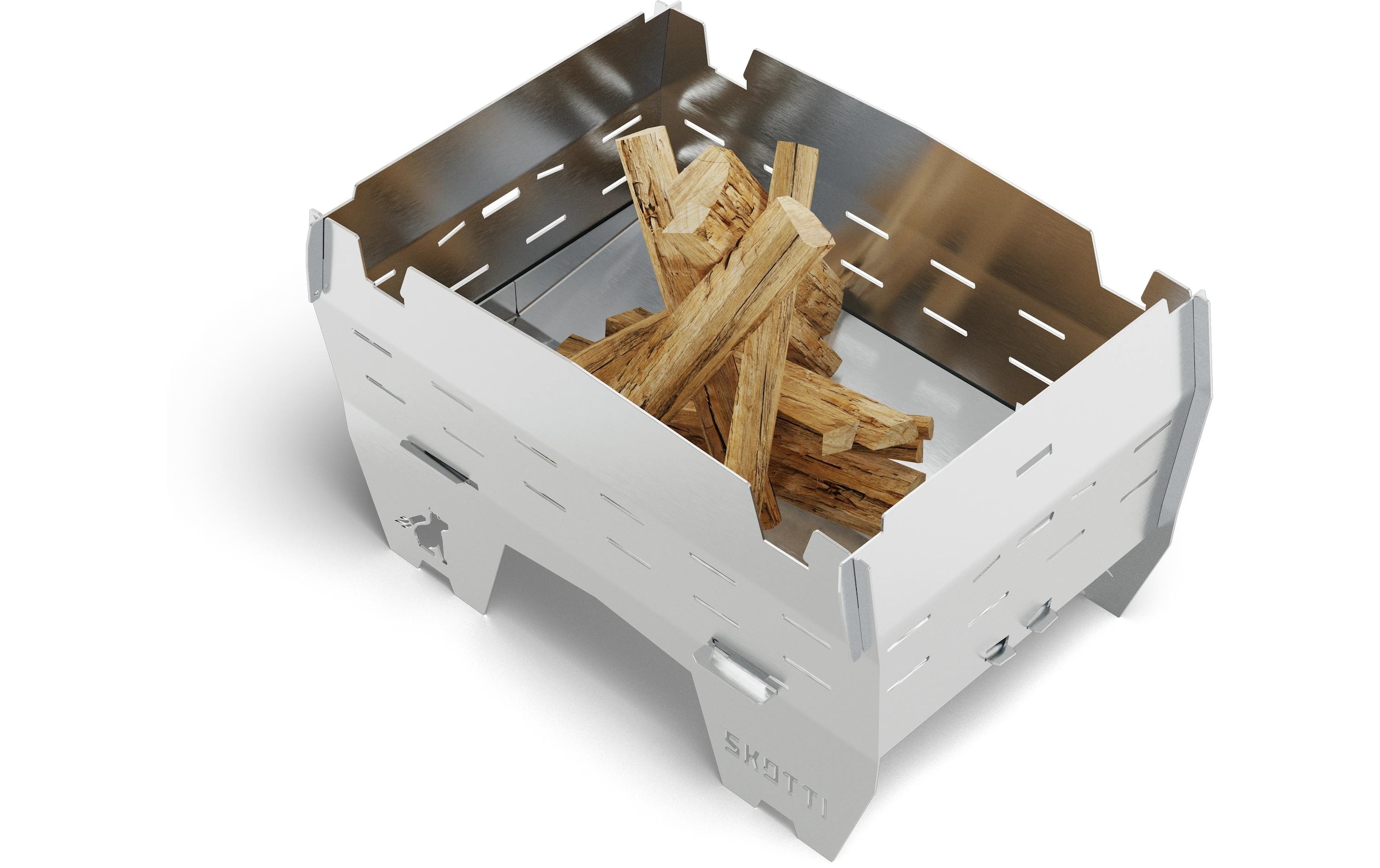   Camping-Gasgrill »Skotti Mini« Ultra-mobiler faltbarer Edelstahlgrill für Camping und Outdoor