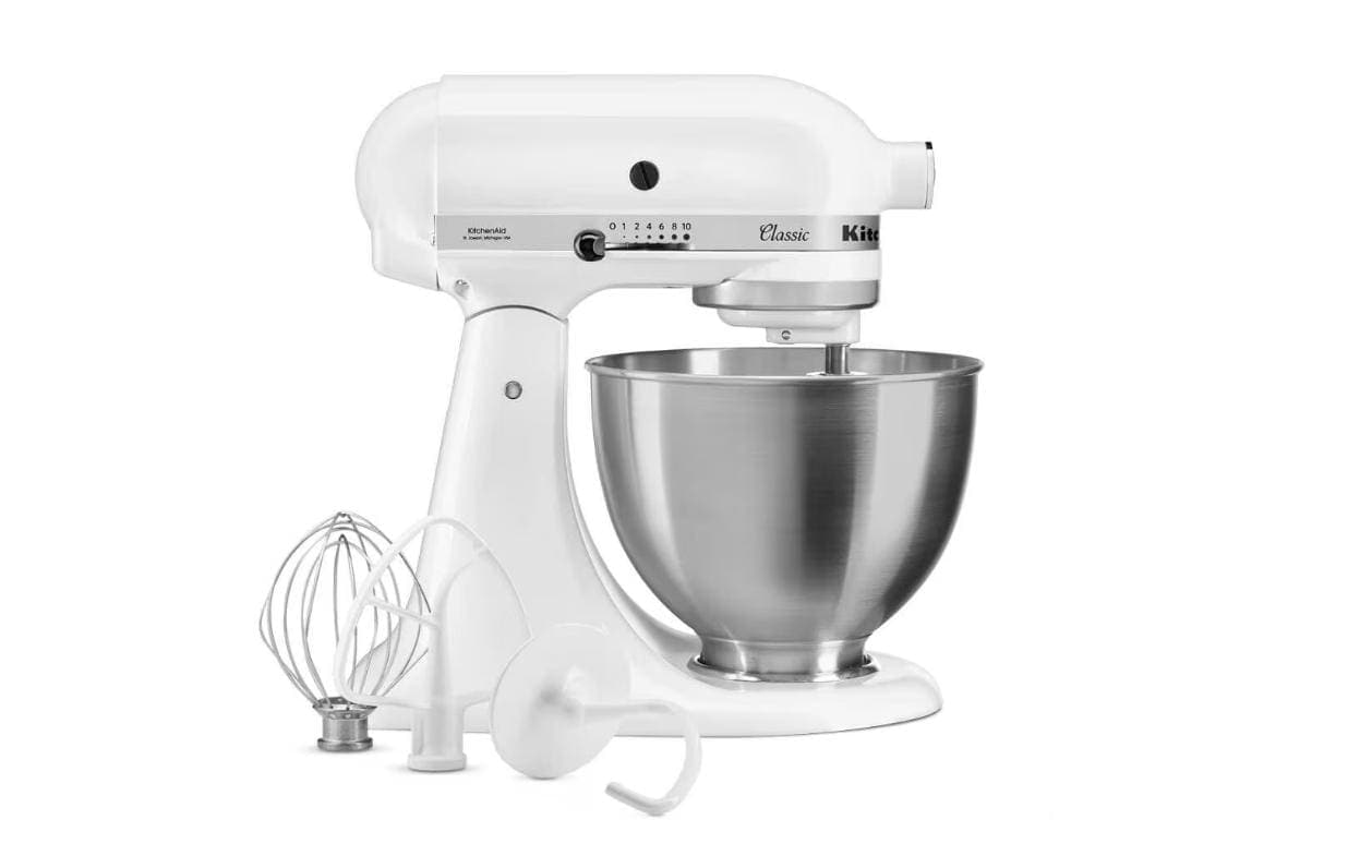 KitchenAid Küchenmaschine »Classic 5K45SSSWH« Küchenmaschine mit kippbarem Motorkopf