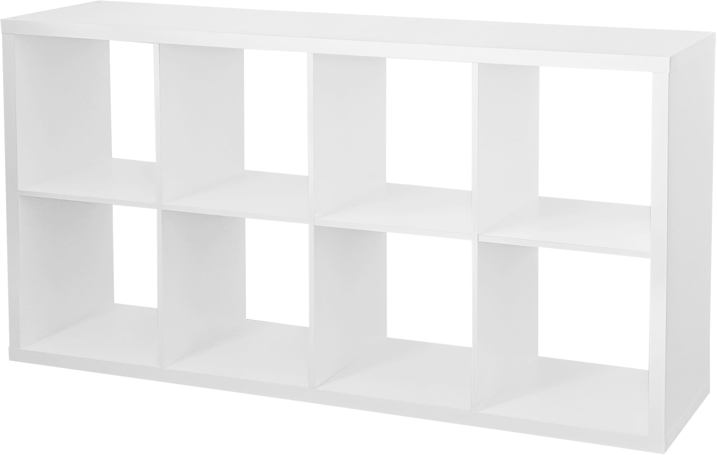 INOSIGN Bücherregal »IZOLA, Raumteiler, Aktenregal, Würfelregal,«, mit 6 oder 8 Fächern, quer und hochkant stellbar, (B/T) 76x37 cm
