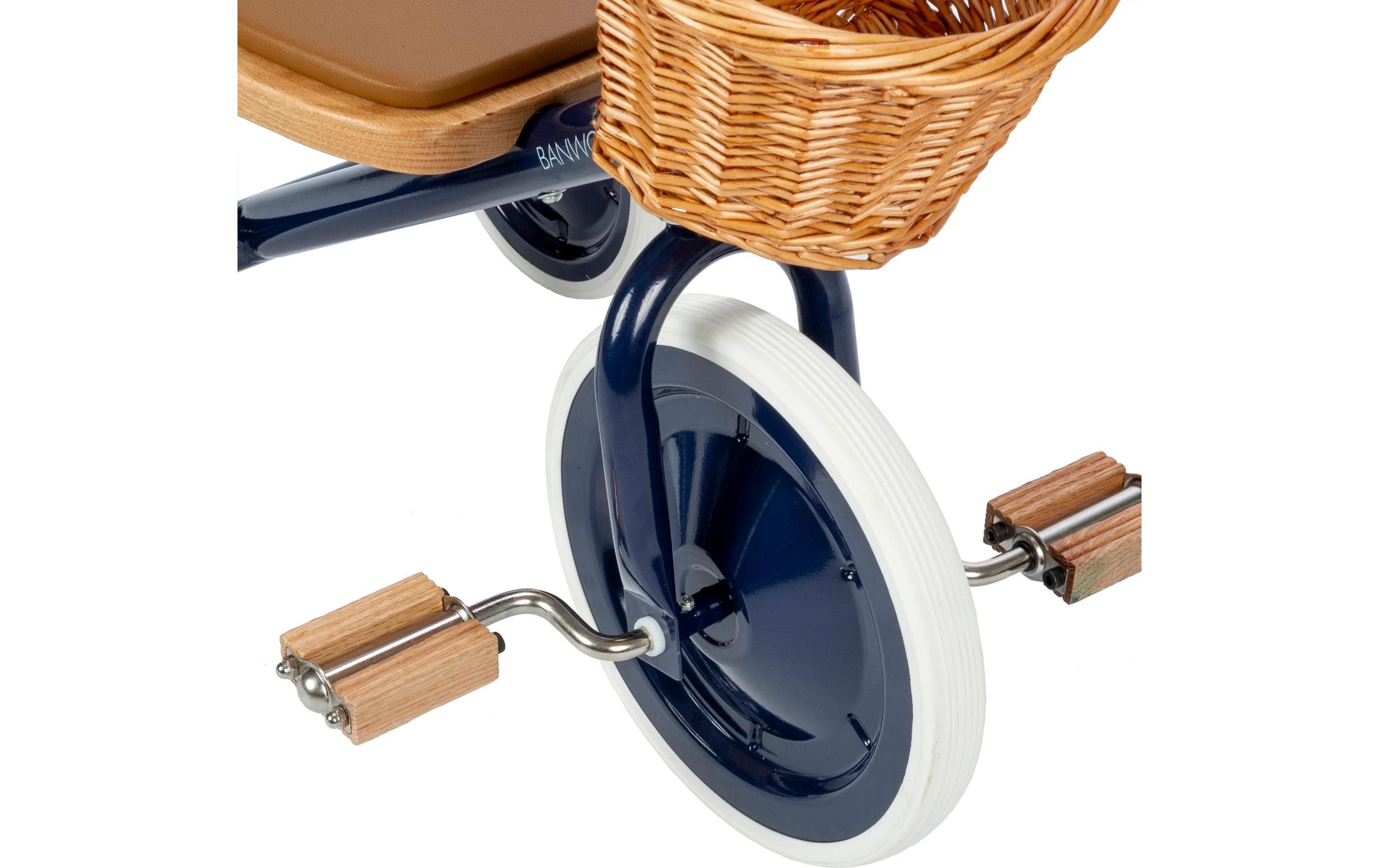   Dreirad »Banwood Trike« Retro-Dreirad mit Korb und Schiebestange