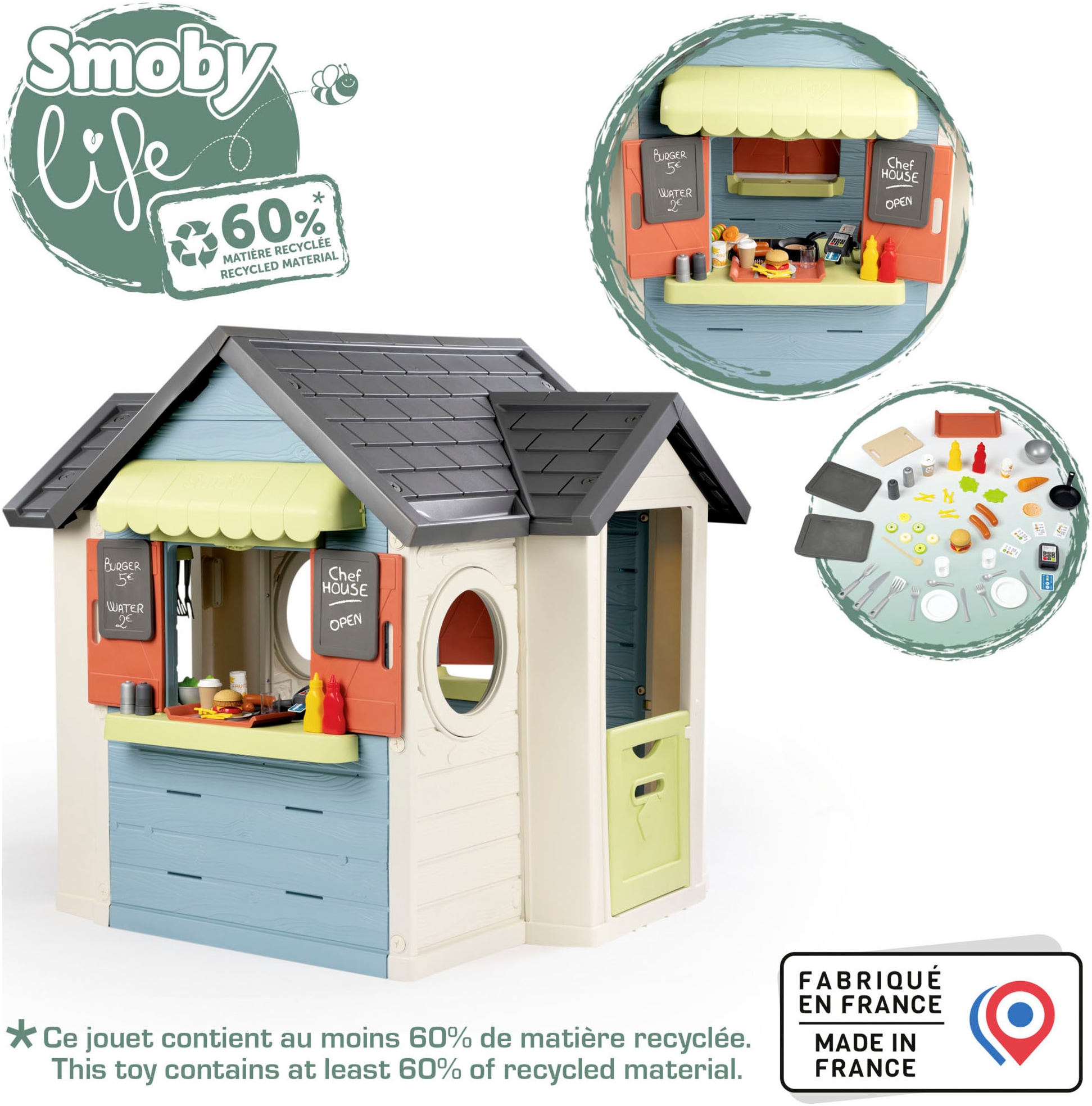 Smoby Maison de jeu »Smoby Life, Chef« Made in Europe
