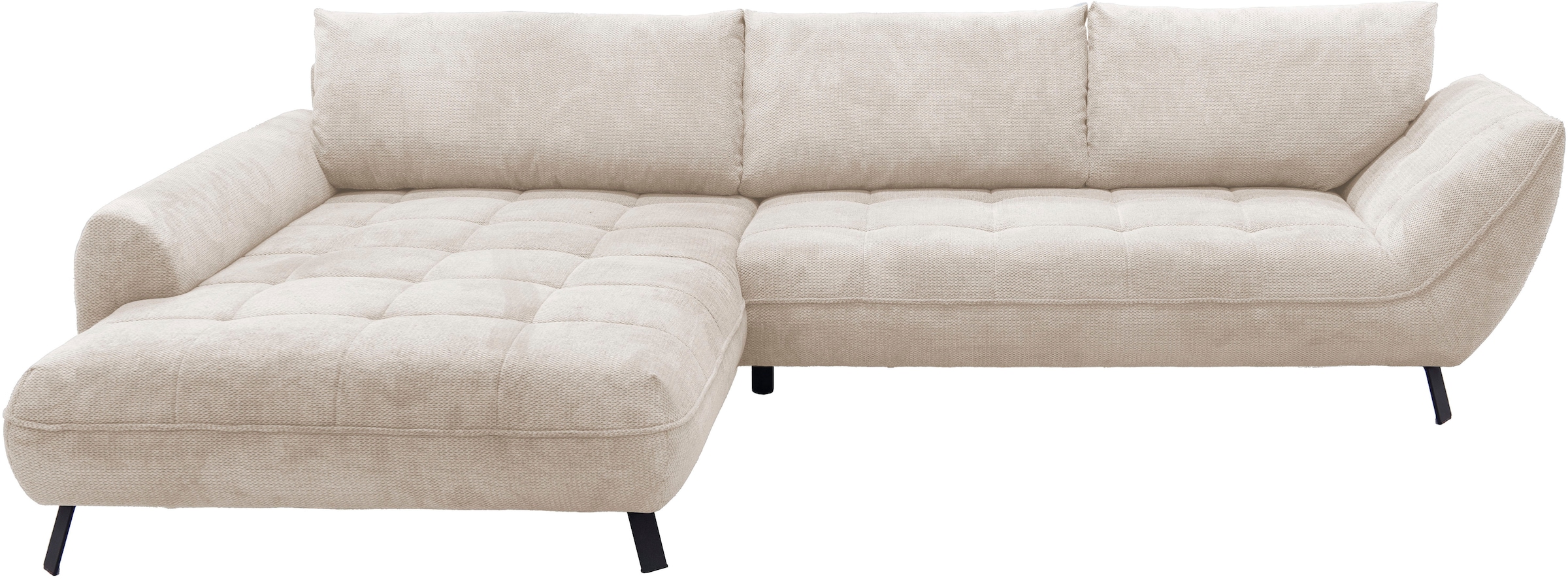 exxpo - sofa fashion Ecksofa »Biarritz modern und elegantes Mega Sofa mit tollem Sitzkomfort, L-Form«, XXL– Longchair Ecke in hochwertiger Verarbeitung, Stellmasse 324x203cm