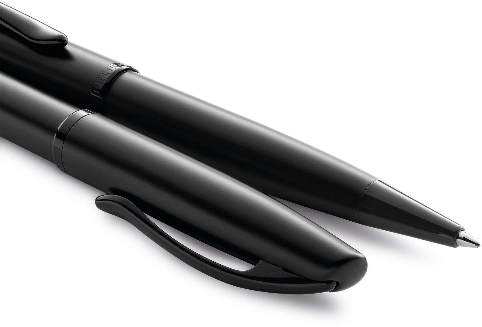 Modische Pelikan Füllhalter »Jazz® carbon versandkostenfrei schwarz«, mit bestellen Kugelschreiber Elegance, (Set), Noble