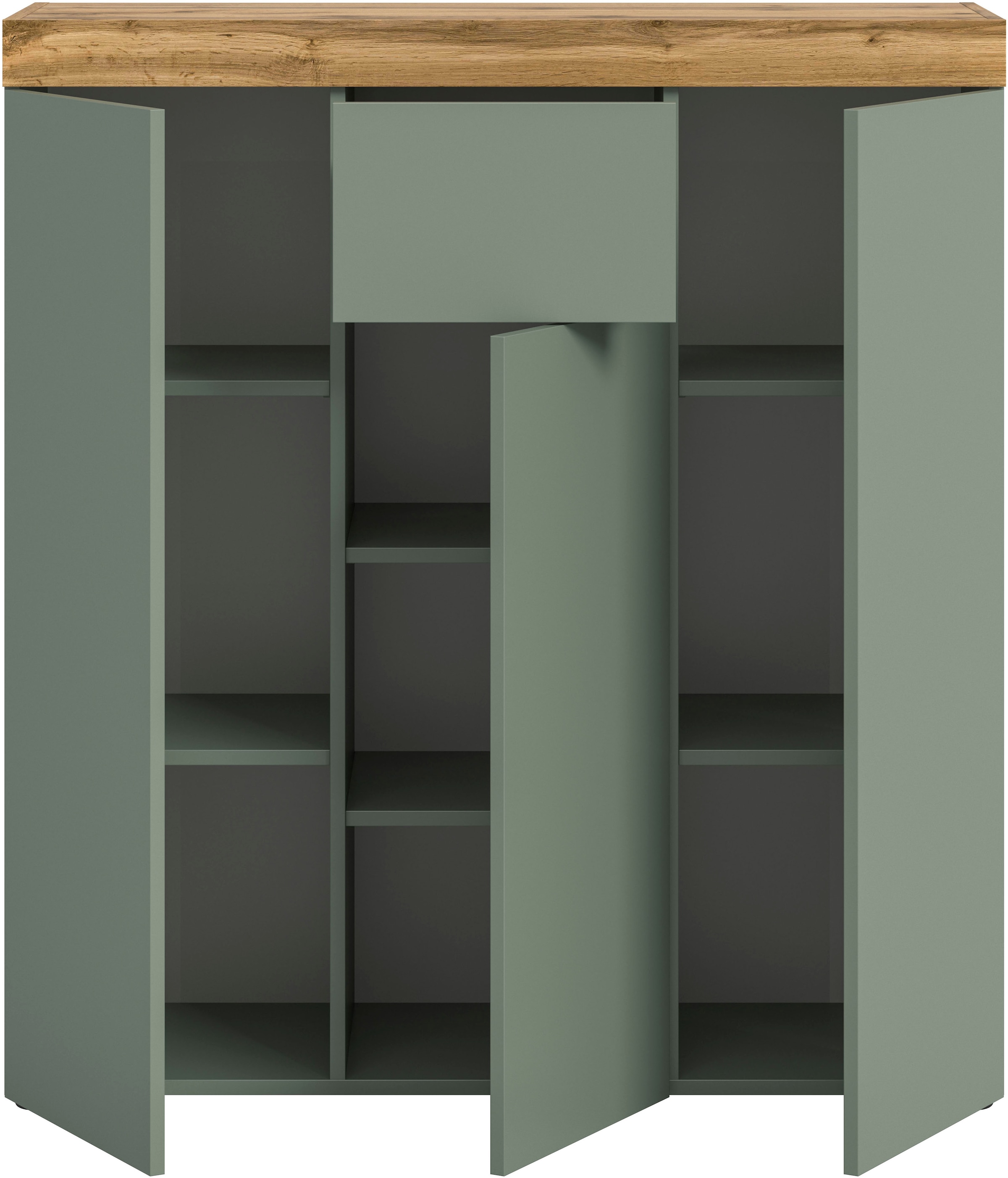 GOODproduct Buffet haut »MAMBO, TOPSELLER!, Höhe 115 cm, in verschiedenen Farben erhältlich« 2 farbige Ausführung, in verschiedenen Farben erhältlich, 1 cuis tlg. Kommode, Sideboard, Wohnzimmer, Schlafzimmer