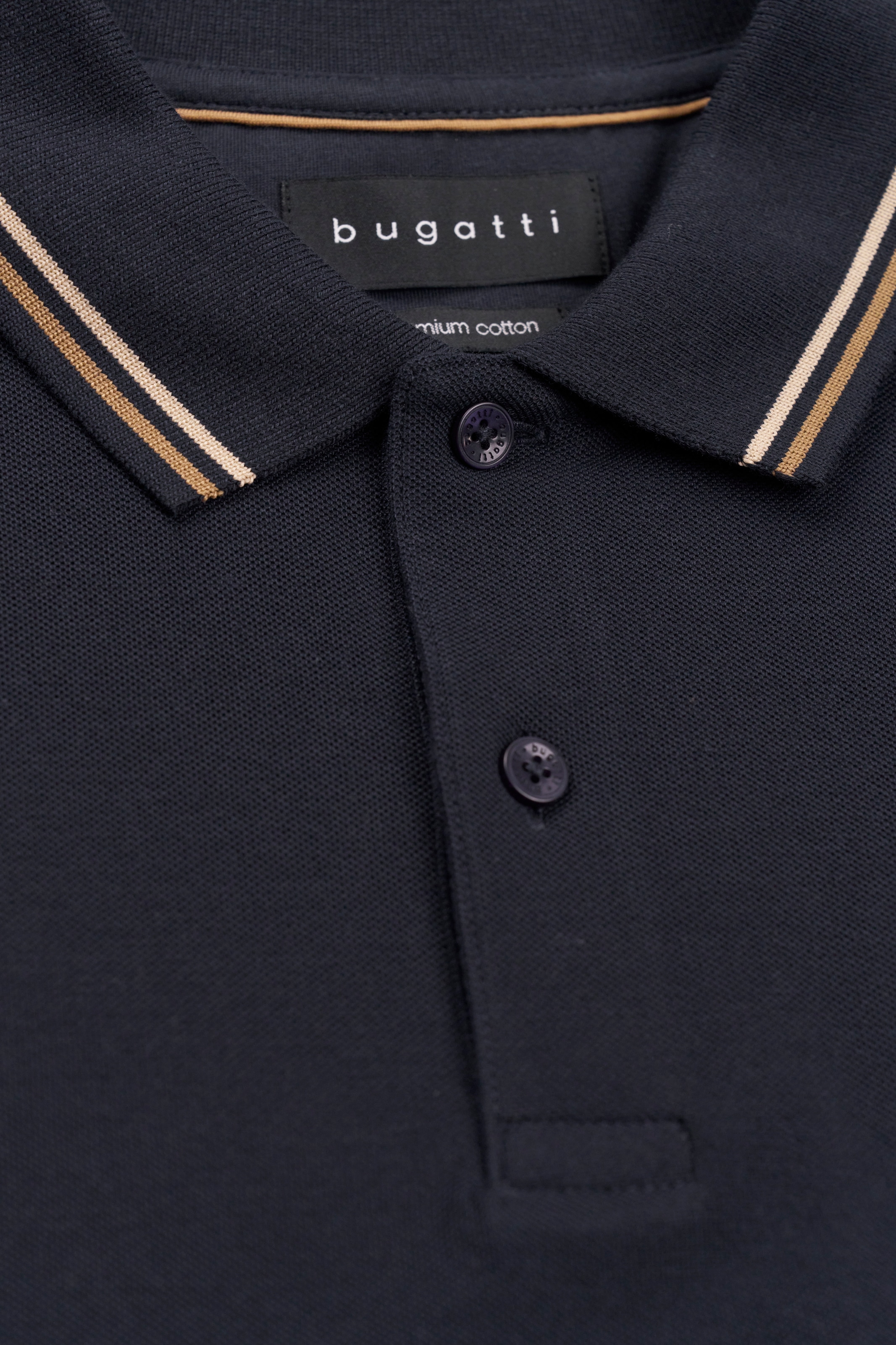 bugatti Poloshirt, mit Logostickerei