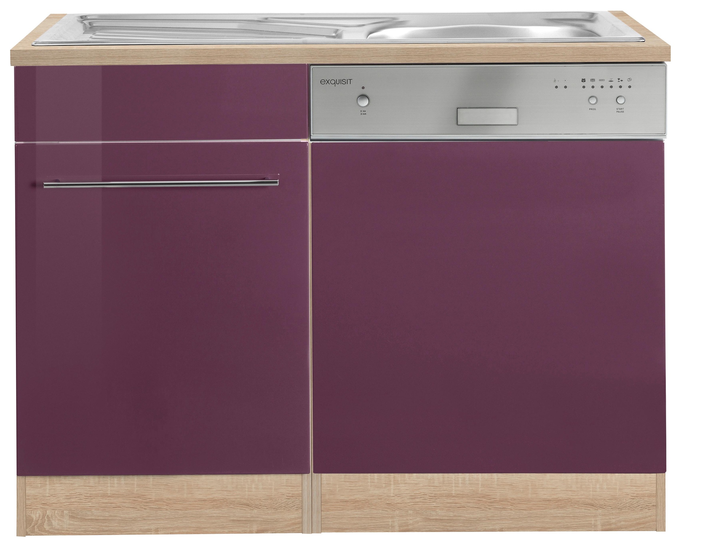 KOCHSTATION Spülenschrank "KS-Eton" Breite 110 cm, inkl. Tür/Sockel für Geschirrspüler