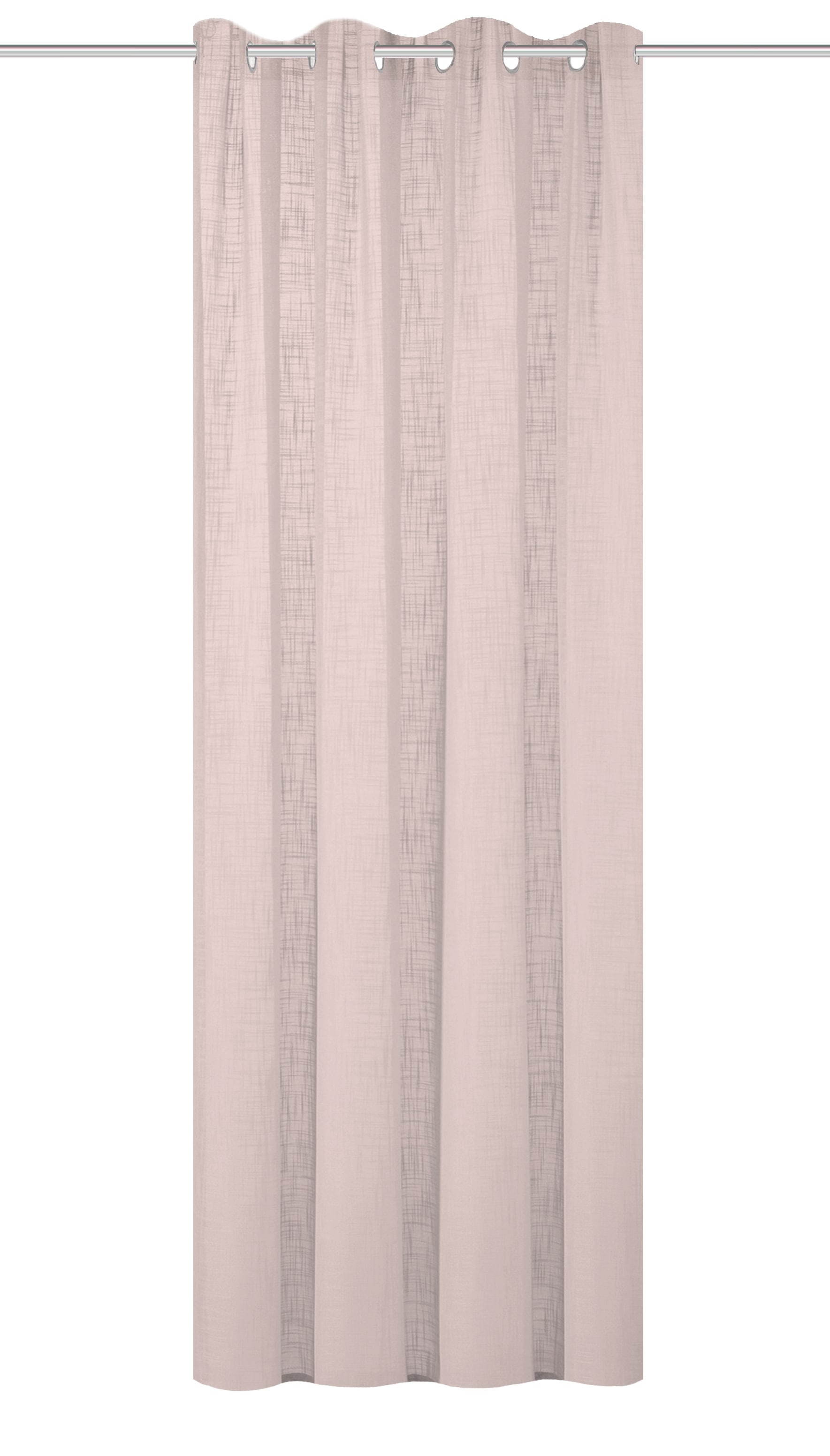 Home Basics Rideau »SOFTY« Œillet 1 cuis tlg. Ösenschal Leinenstruktur SOFT