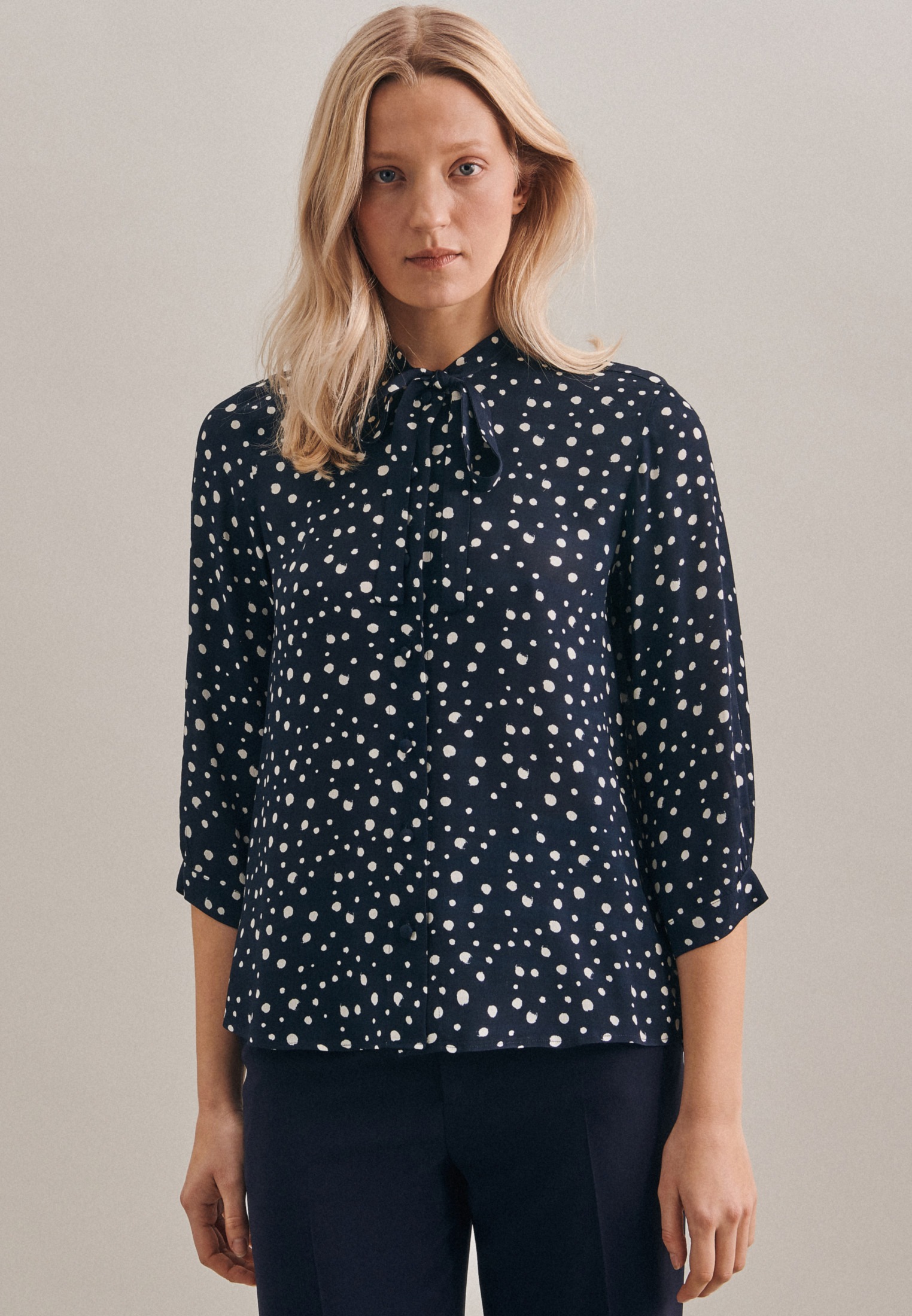 Image of seidensticker Klassische Bluse »Schwarze Rose«, 3/4-Arm Schluppe Punkte bei Ackermann Versand Schweiz