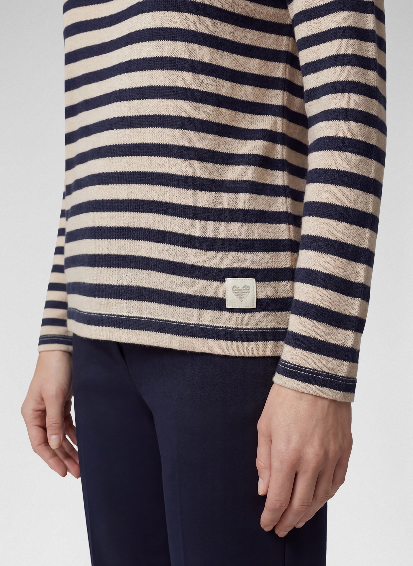 Rabe Pull en tricot avec motif rayures