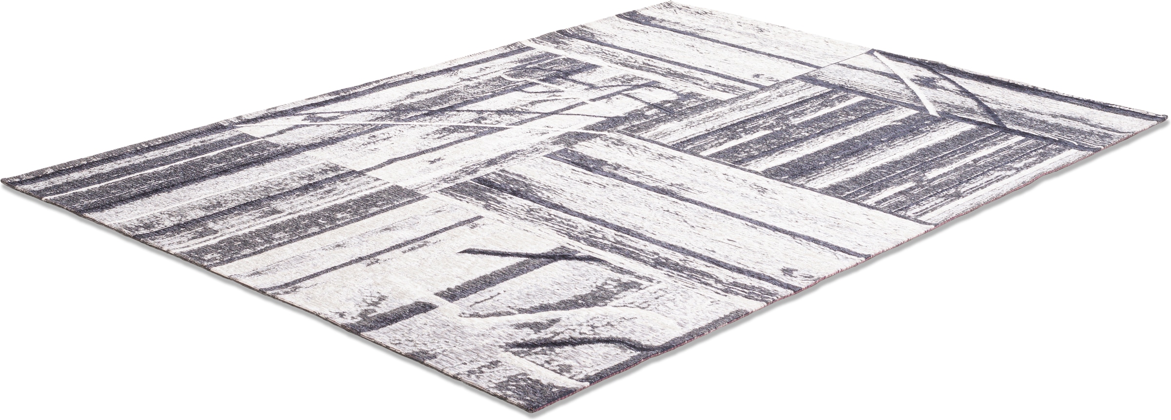 Sansibar Teppich »Keitum 010« rechteckig 3 mm Höhe Flachgewebe, modernes Holz Design, Motiv, gekreuzte Säbel