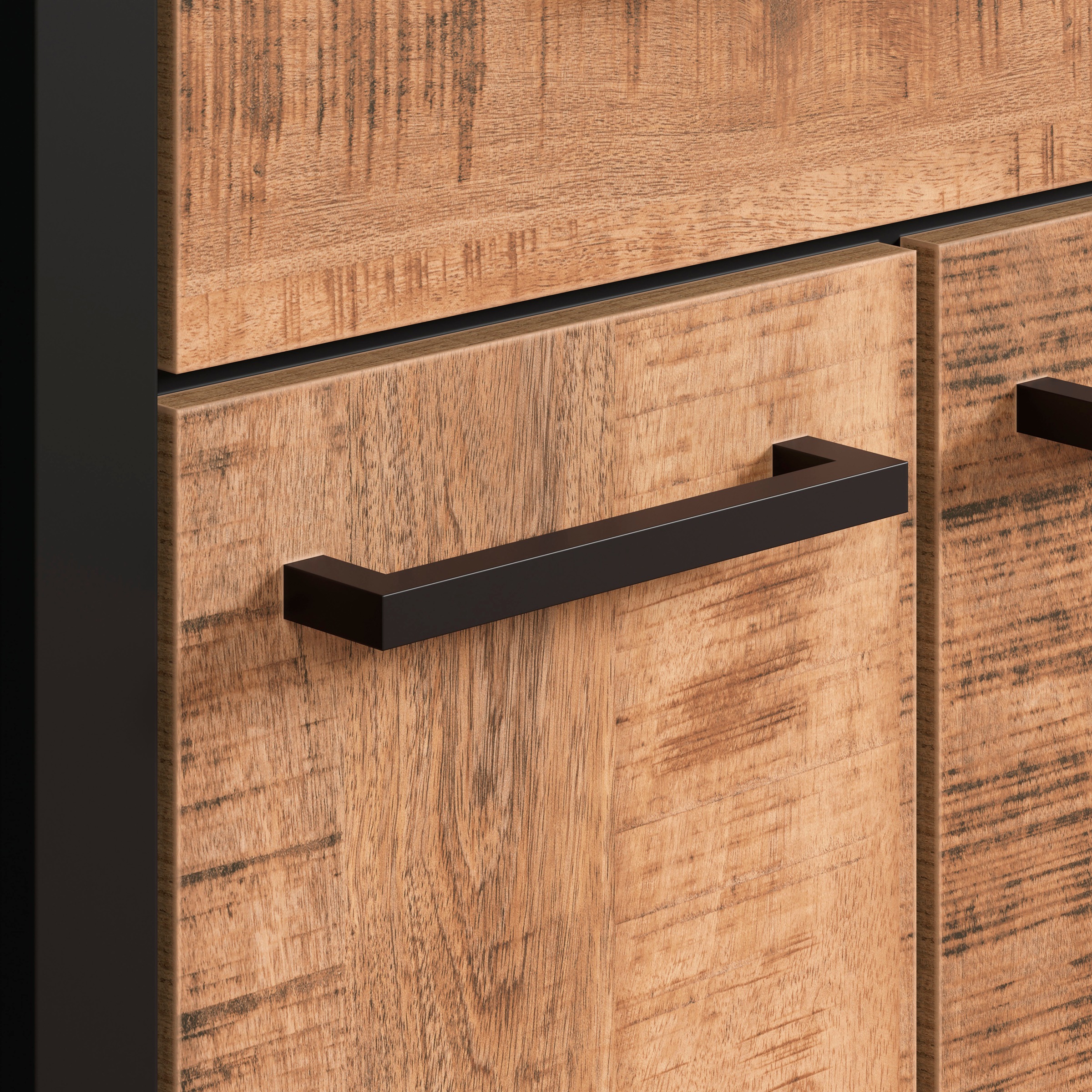 Home affaire Garderobenschrank »Elda«, (1 St.), Schrank mit ausziehbarer Kleiderstange, 2 Türen – (B/T/H) 73/39/195 cm