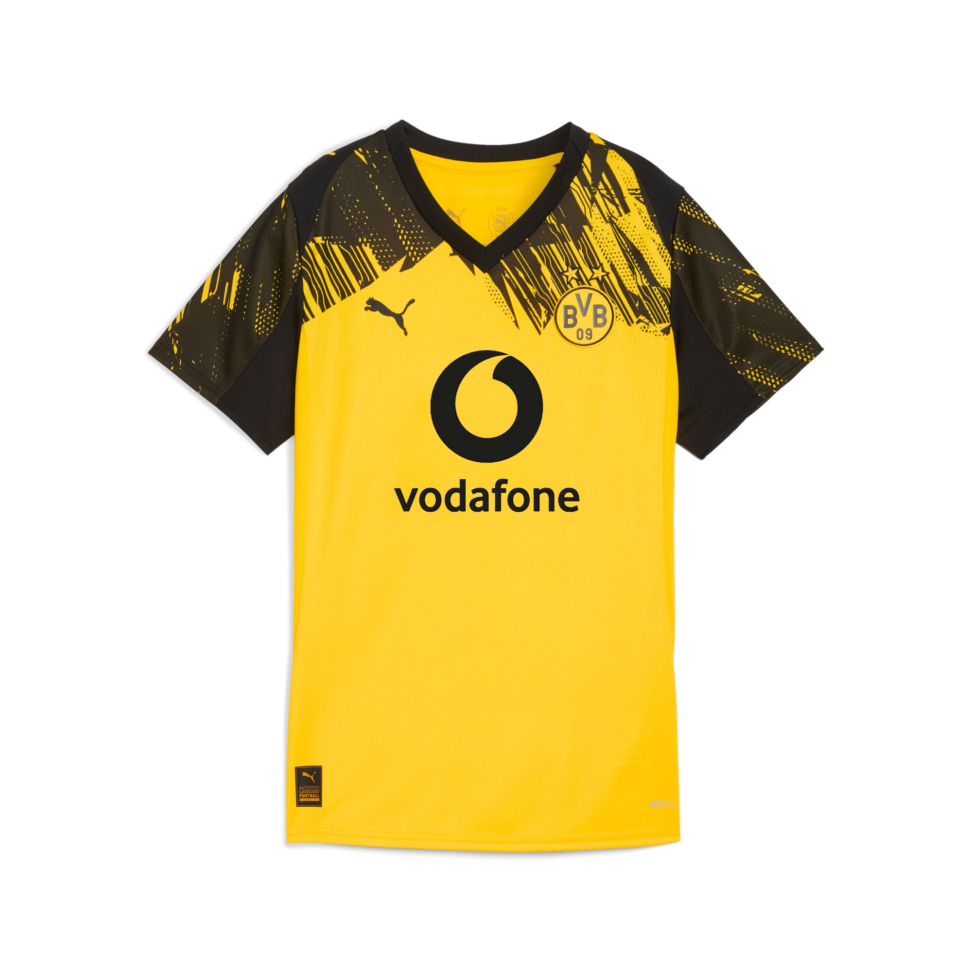Image of PUMA Fussballtrikot "BVB HOME JERSEY REPLICA W WITH SPONSOR" für Fussball, sportlicher Stil, ohne Kapuze, aus Webmaterial