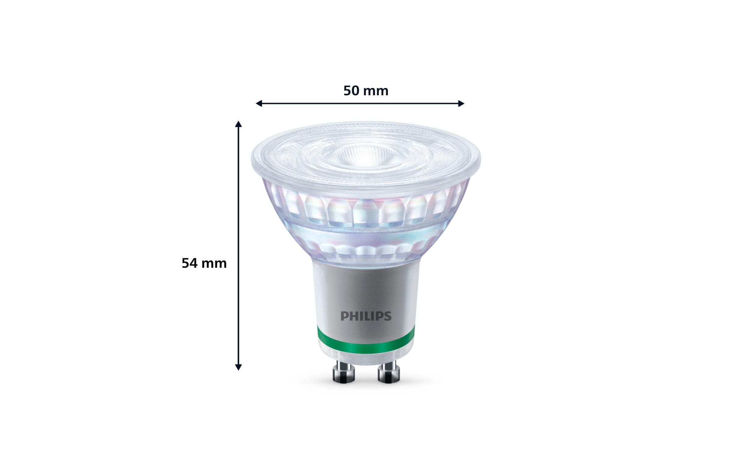 Philips LED-Leuchtmittel »LED CLA 50W GU10 WW 36D ND UE 3CT/6 EC«, GU10, 1 St., Warmweiss