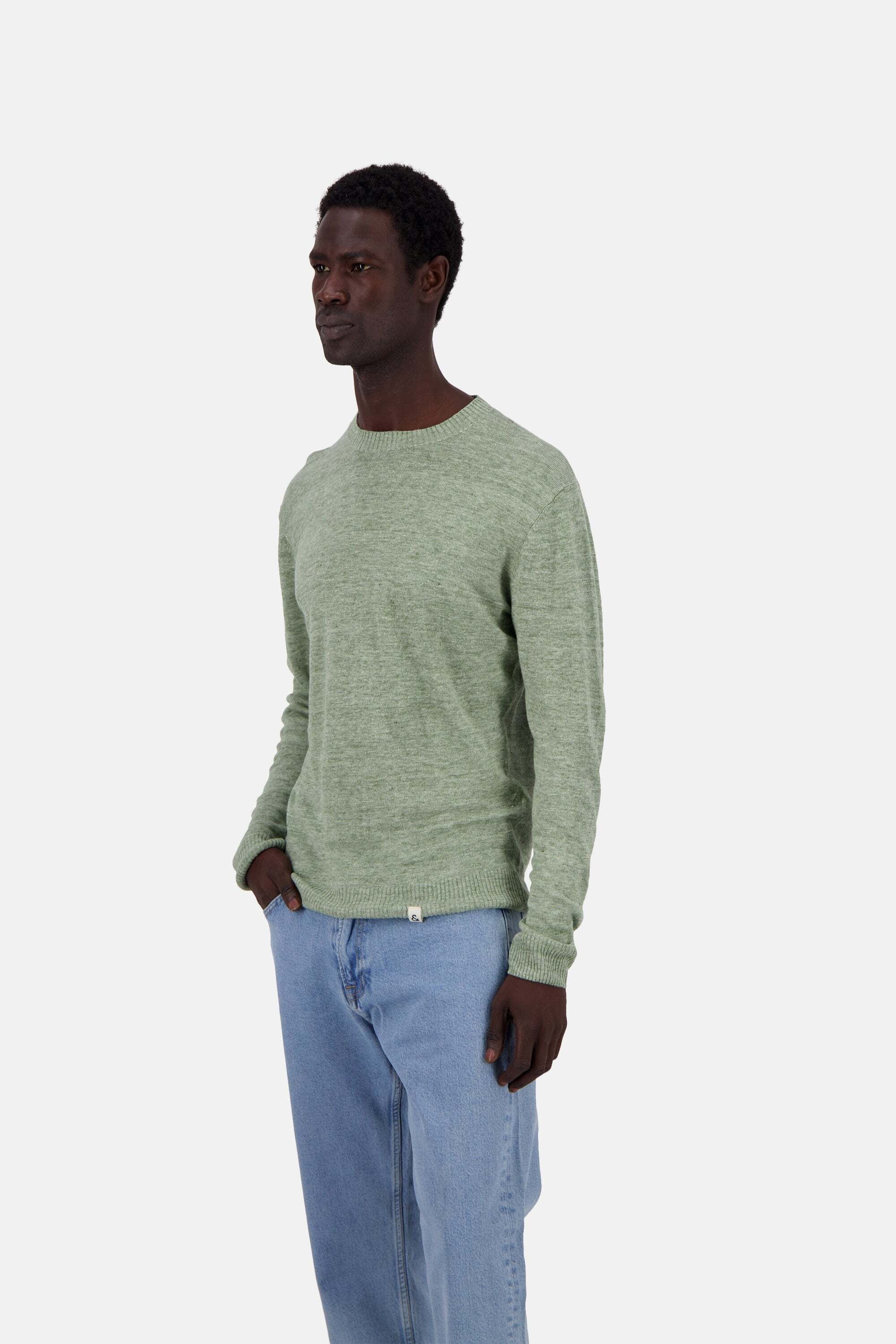colours & sons Strickpullover »colours & sons Pullover Roundneck-Linen«