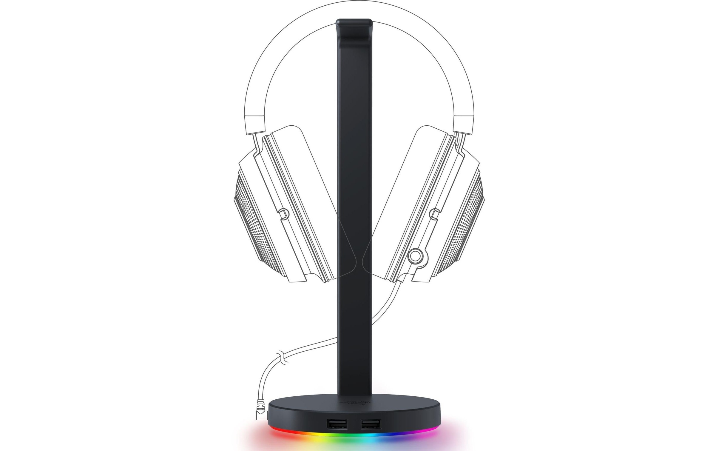RAZER Halterung »V2 Chroma Schwarz«, (1 St.), Zwei leicht zugängliche USB 3.1-Anschlüsse