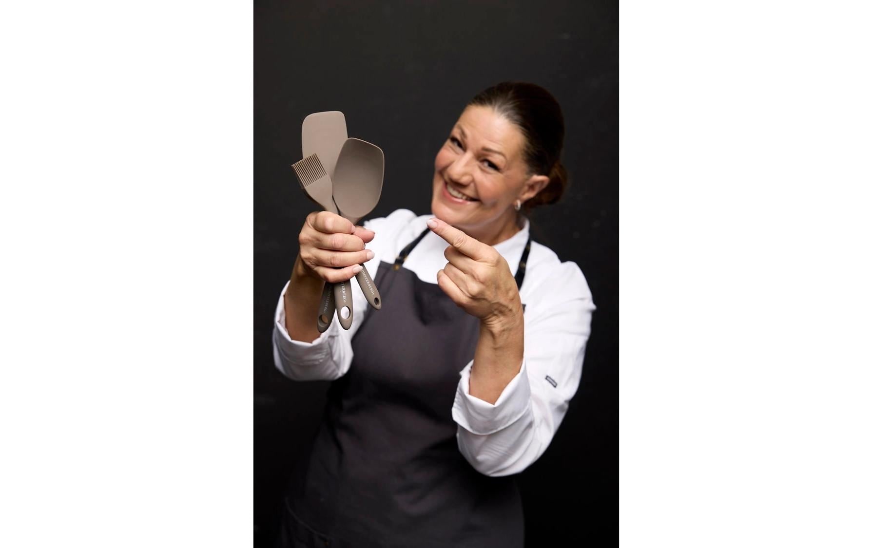   Set d'ustensiles de cuisine »Küchenhelfer-Set, Latte, Silikon«