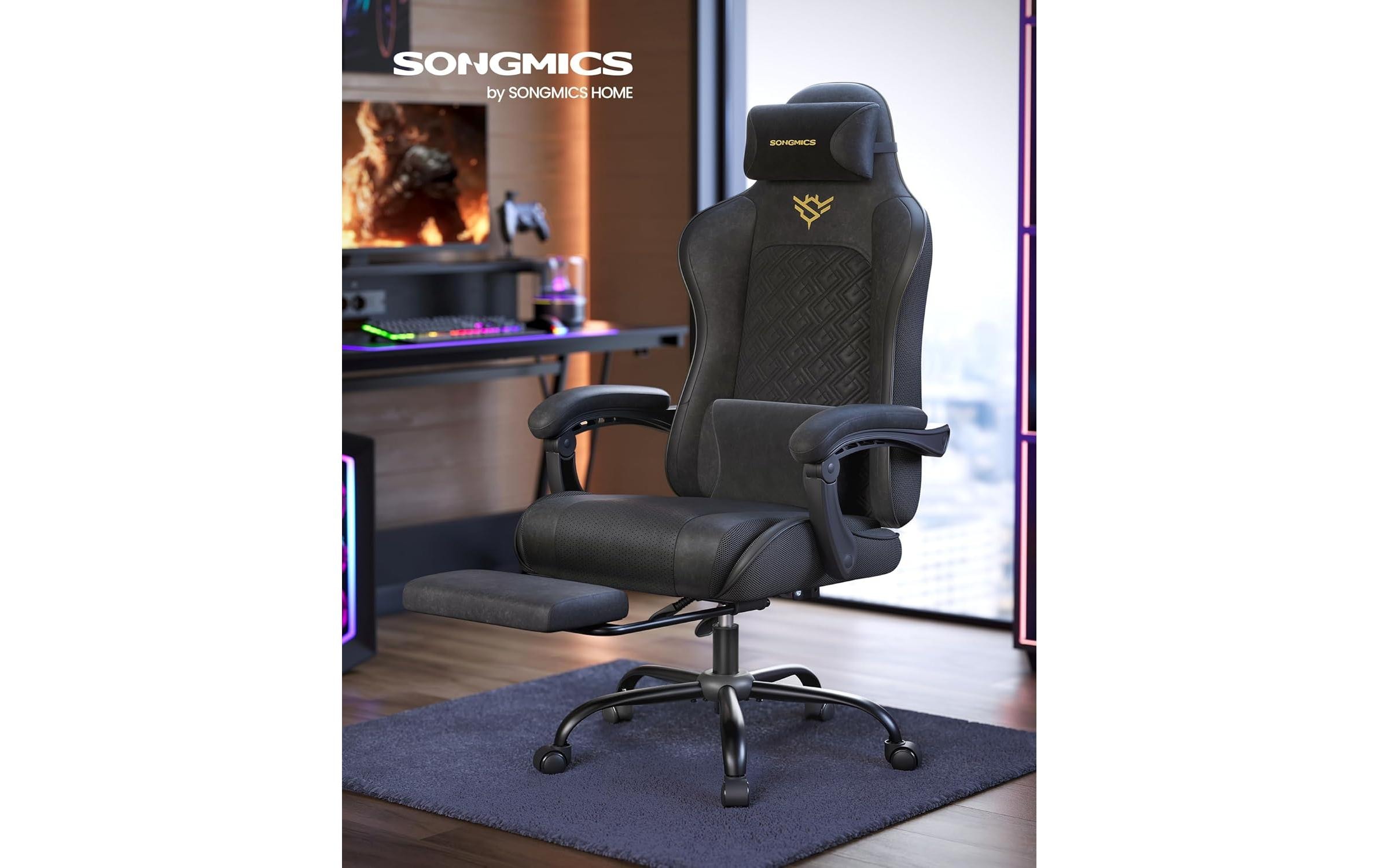 SONGMICS Chaise de bureau »mit Armlehnen 133 cm« ()