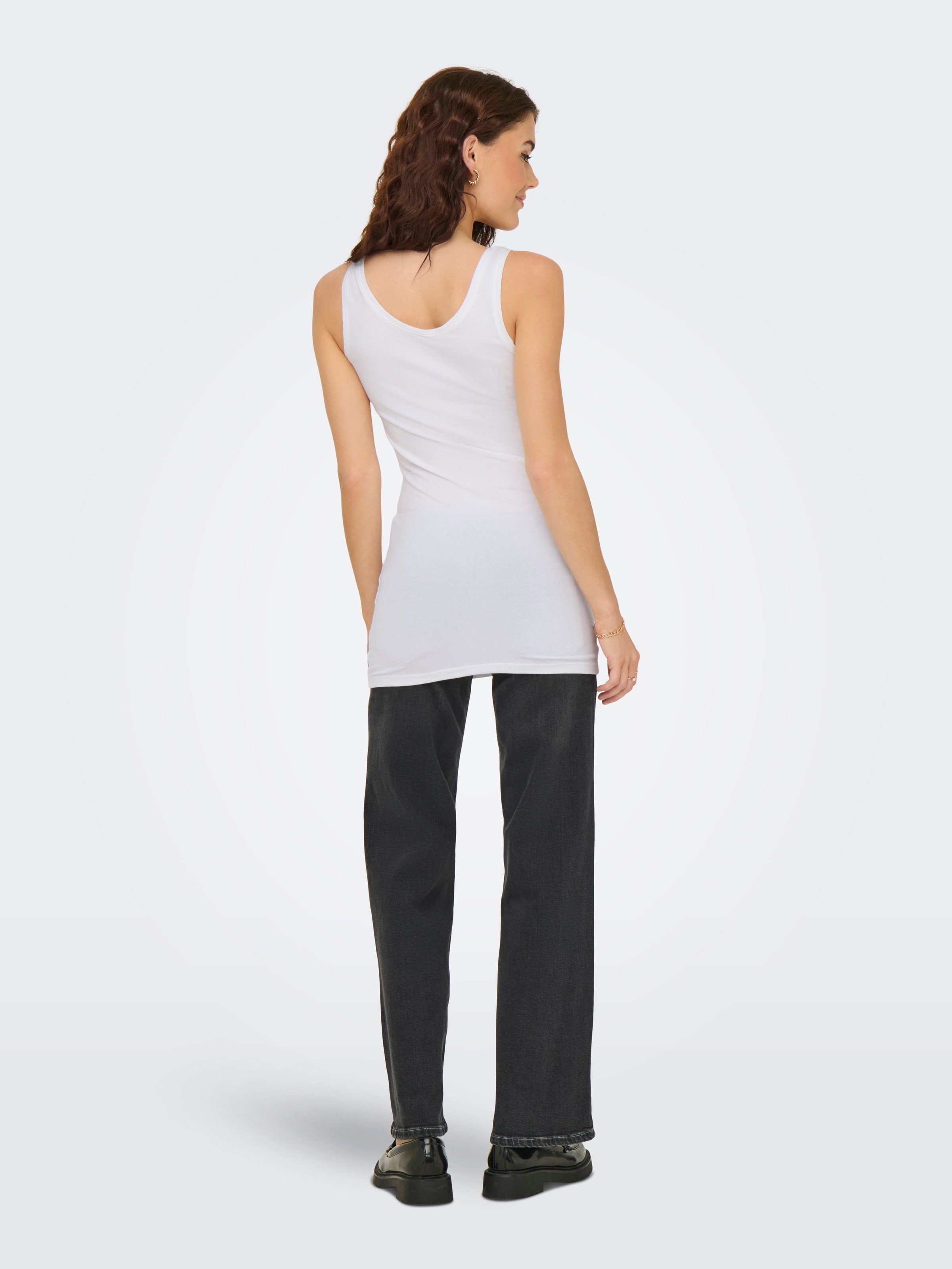 ONLY Tanktop »ONLLIVE – Slim-Fit Tanktops mit Stretch für optimalen Sitz«, (Packung, 2 tlg., 2er-Pack), slim fit, casual, Jersey, Baumwollmischung, Rundhals