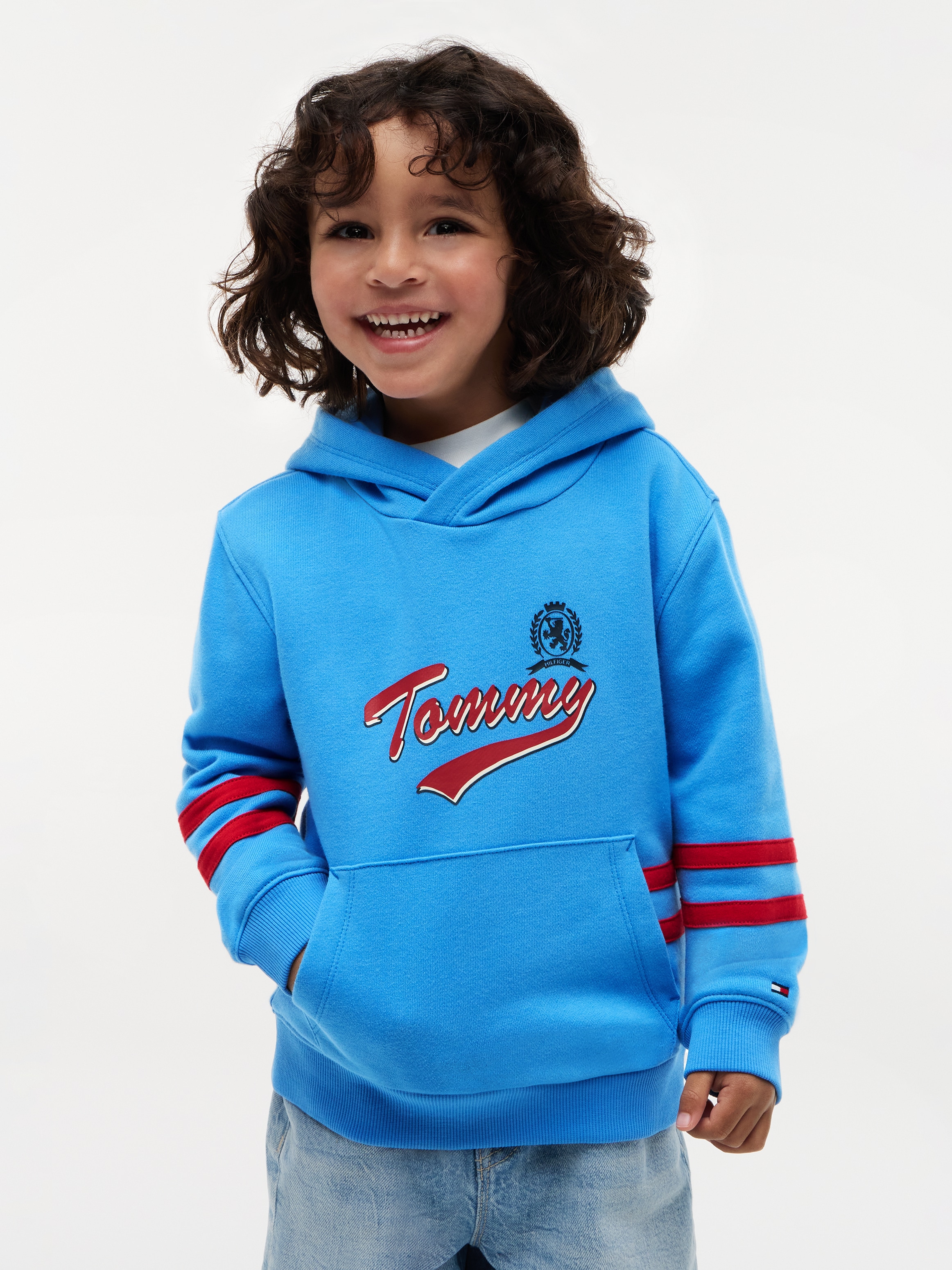 Image of Tommy Hilfiger Kapuzensweatshirt, Regular Fit, Kinder bis 16 Jahre, Tommy-Druck