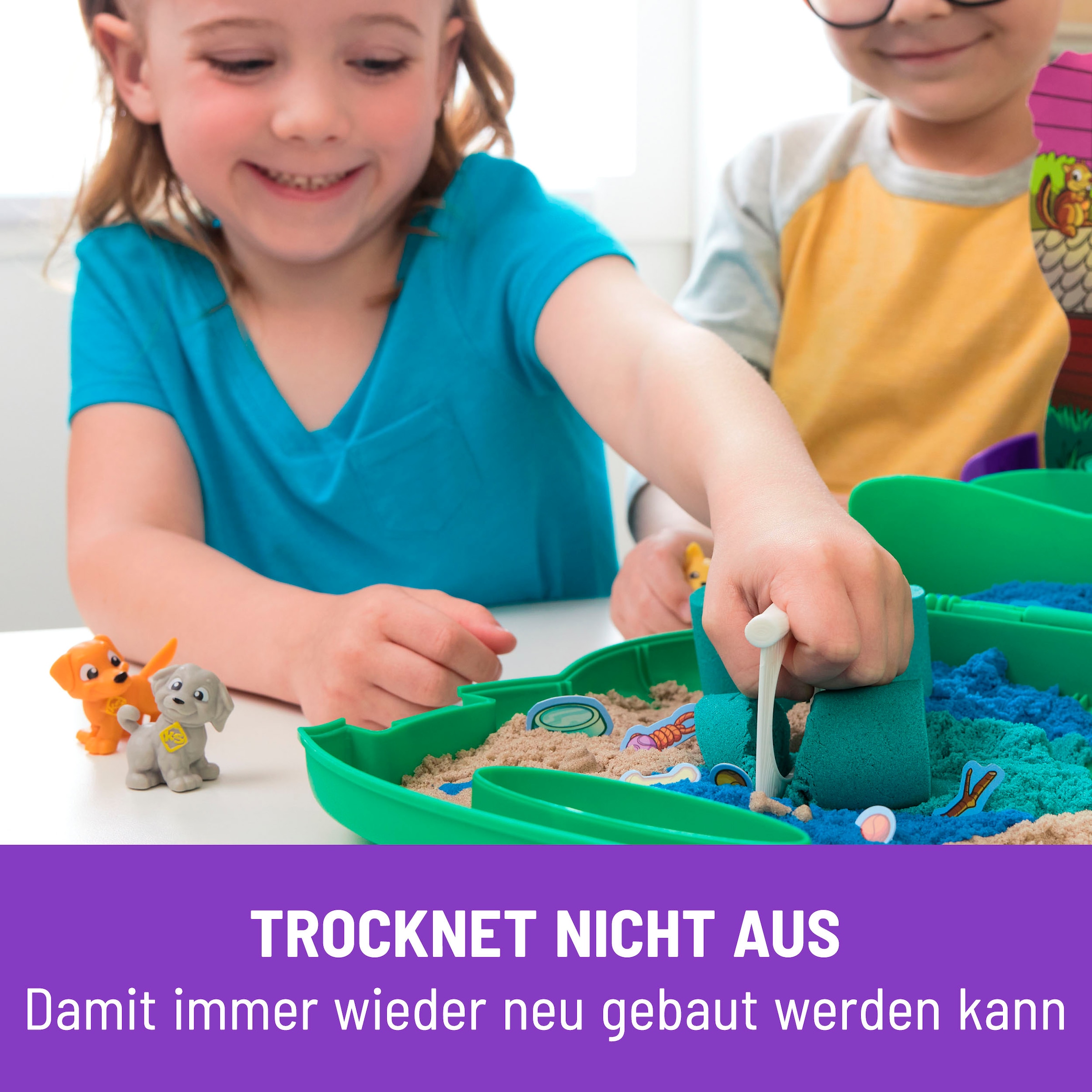 Spin Master Kreativset »Kinetic Sand - Hunde Park Koffer 680 g«