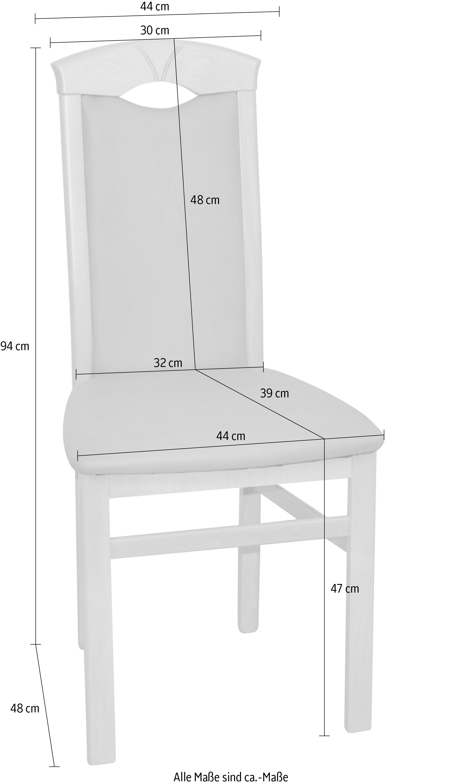 HOFMANN LIVING AND MORE 4-Fussstuhl, (Set), 2 St.