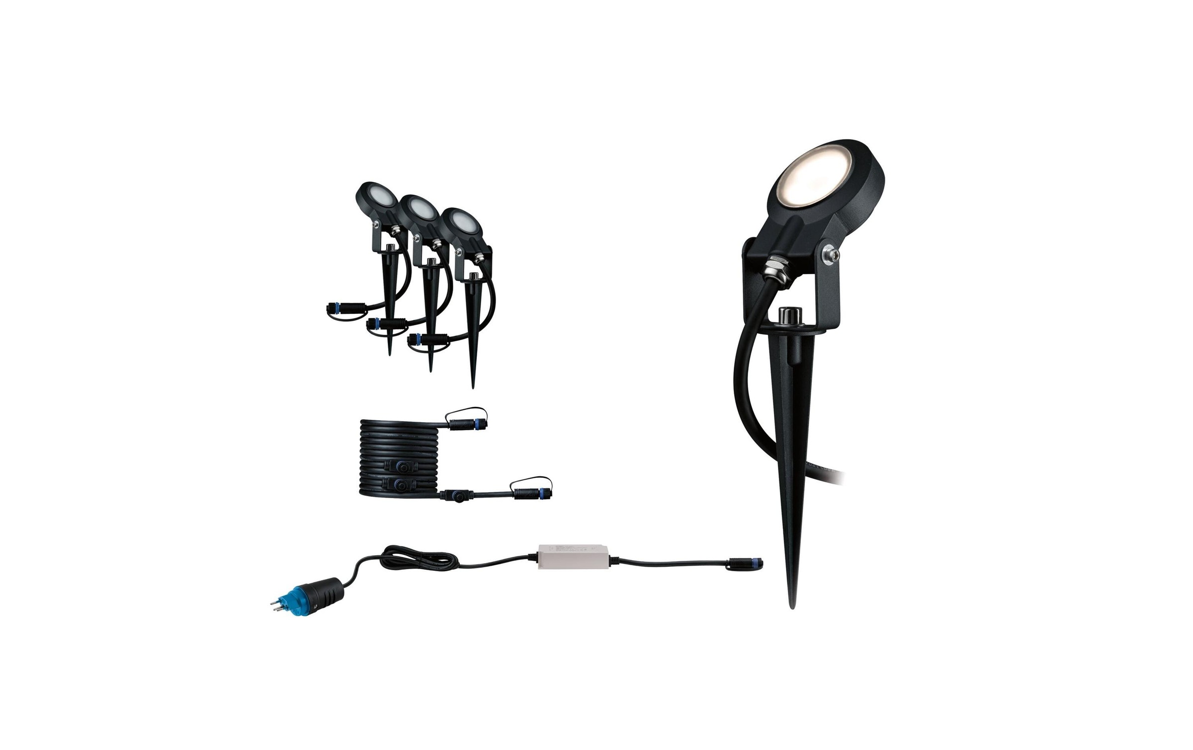 Image of Paulmann Gartenleuchte "3Stk 6W 520lm 3000K" Warmweiss