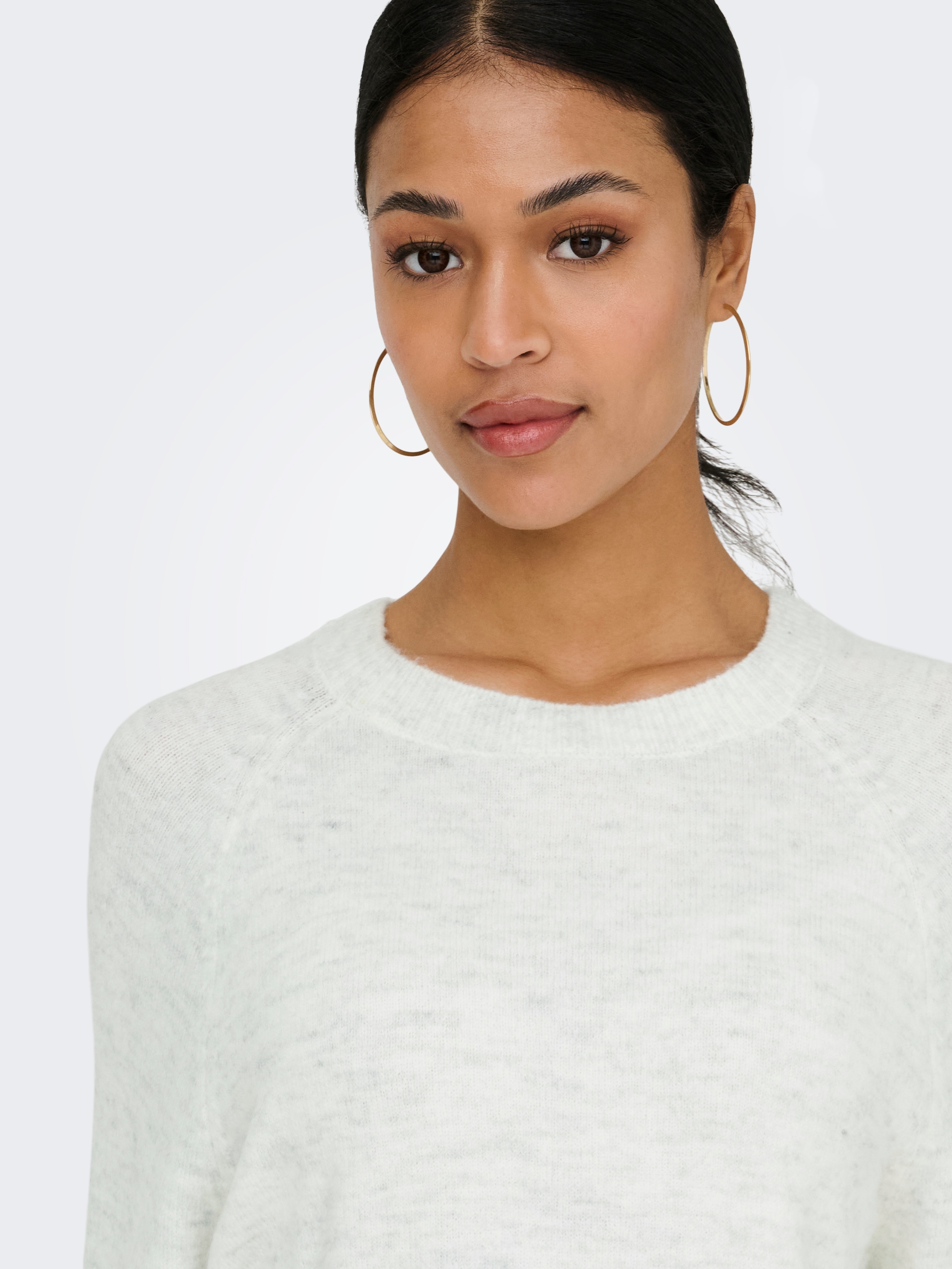 JDY Pull en tricot »JDYELANORA 3/4 PULLOVER KNT NOOS« mélange de matériaux, coupe régulière
