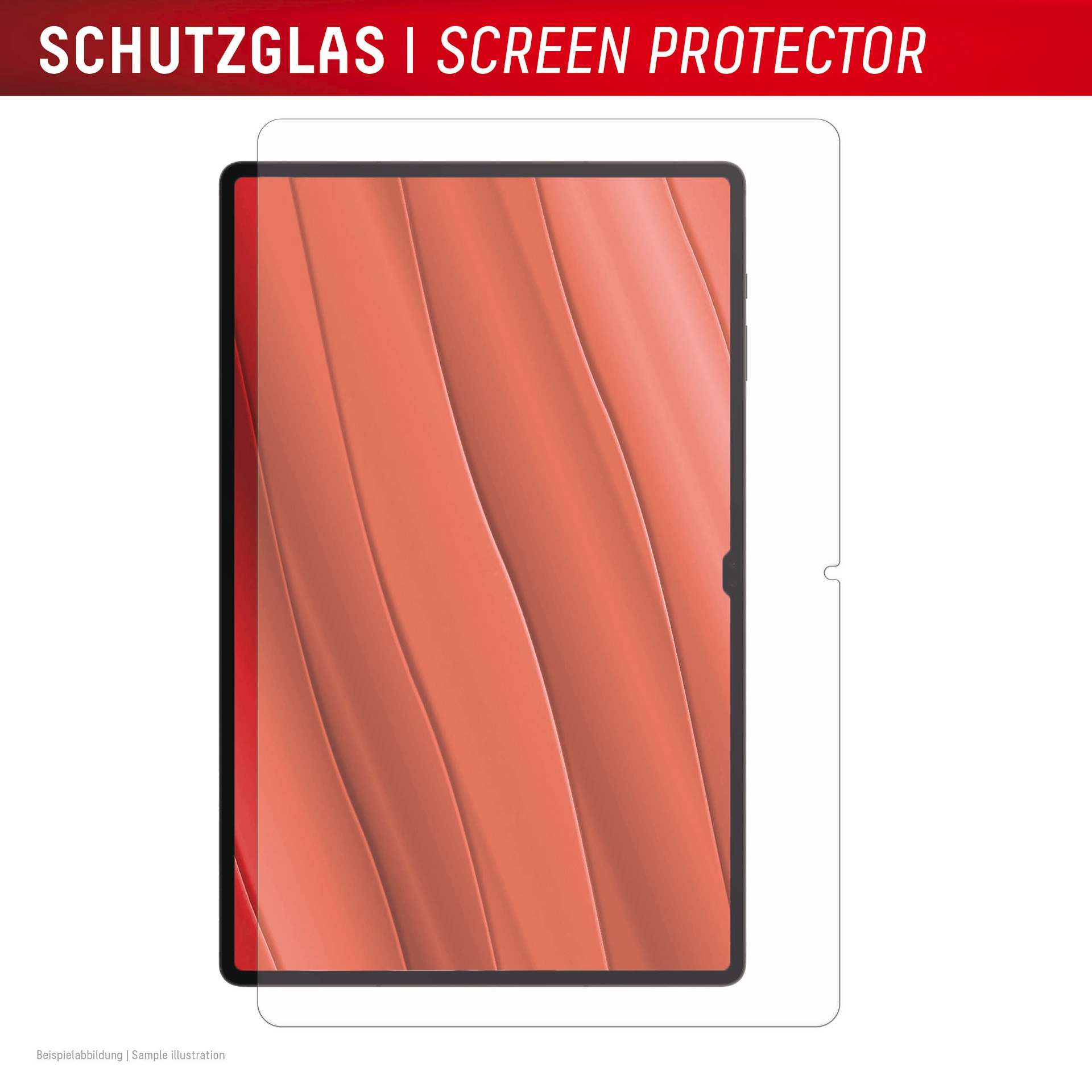 Displex Displayschutzglas »Tablet Glass« für Samsung Galaxy Tab S10 FE+ Displayschutzfolie, Schutzfolie, Bildschirmschutz, kratz- & stossfest