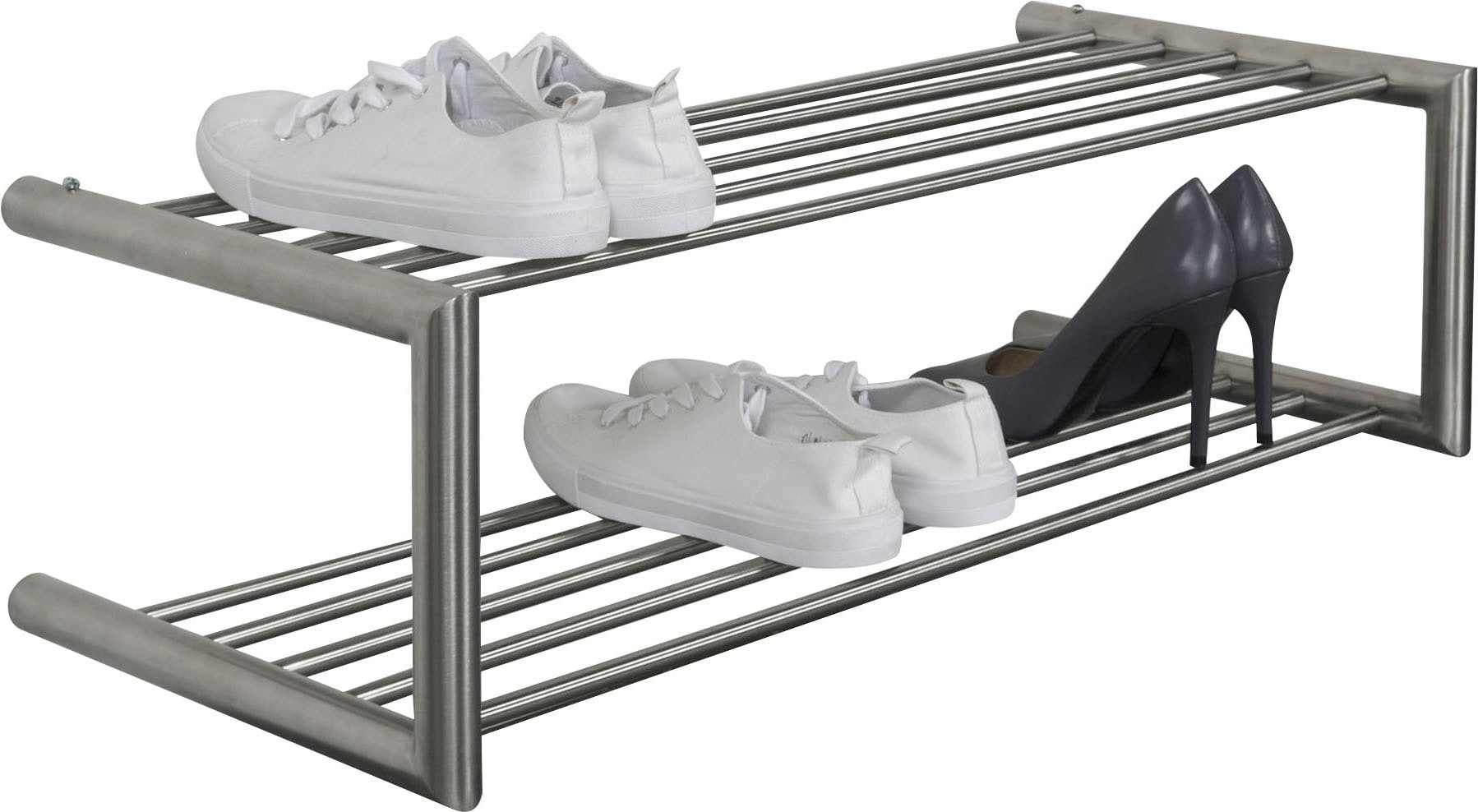 Image of Spinder Design Schuhregal Edelmetall, Edelstahl