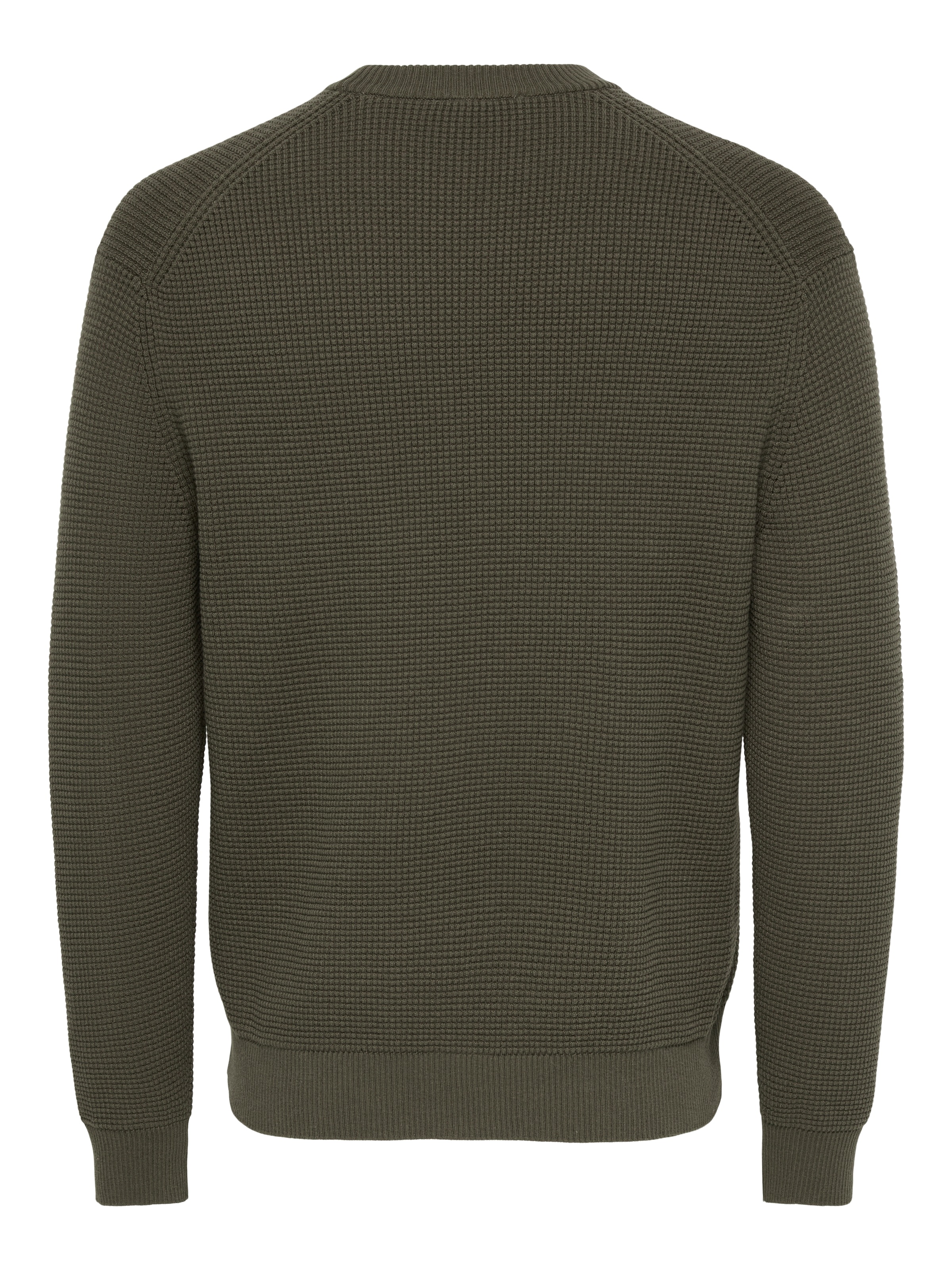 ONLY & SONS Pull à col rond »ONSMARIUS LS WAFFLE CREW REG OTL« Baumwollmischung, regular fit
